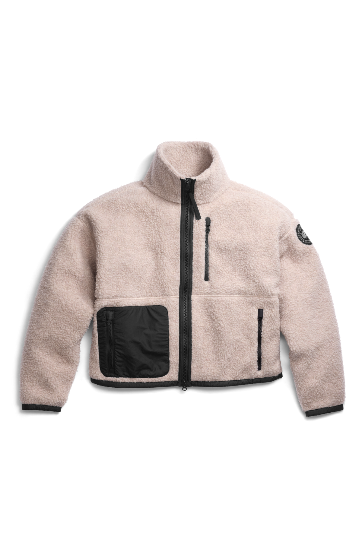 Simcoe Zip Up Fleece Jacket Black Disc