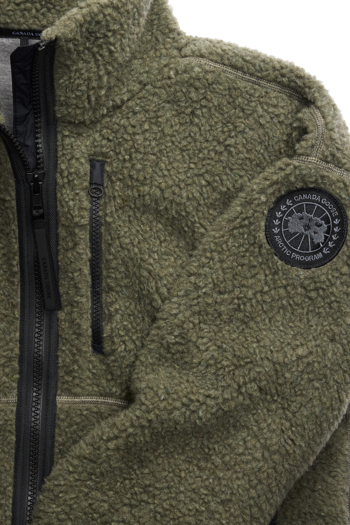 Simcoe Zip Up Fleece Jacket Black Disc