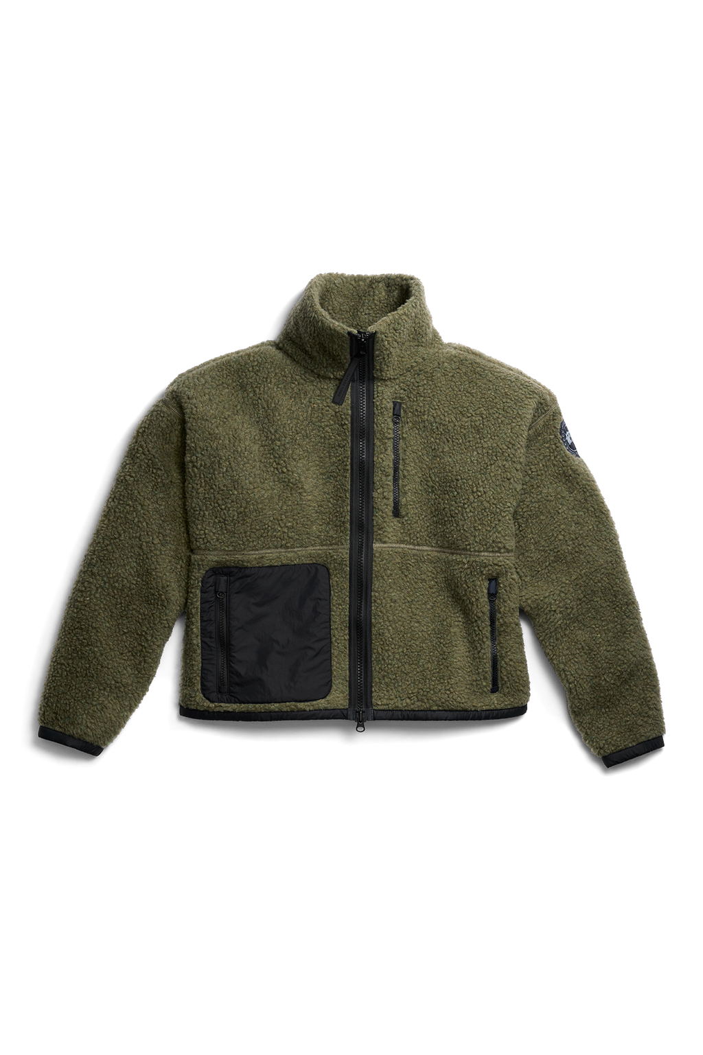 Simcoe Zip Up Fleece Jacket Black Disc