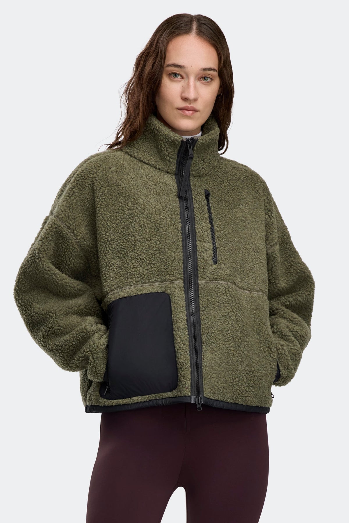 Simcoe Zip Up Fleece Jacket Black Disc