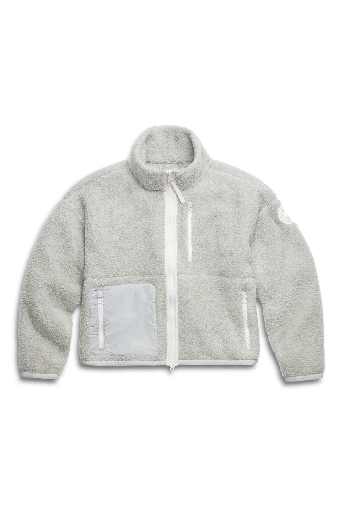 Simcoe Zip Up Fleece Jacket White Disc