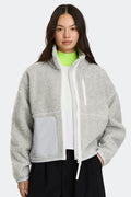 Simcoe Zip Up Fleece Jacket White Disc