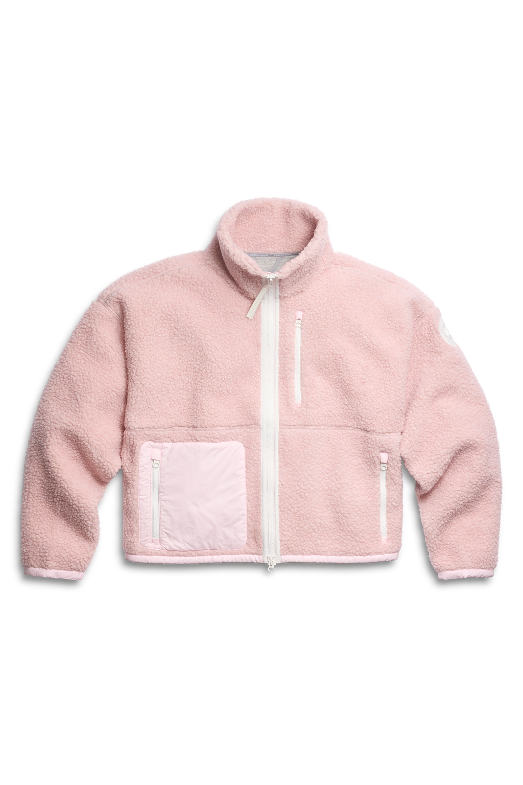 Simcoe Zip Up Fleece Jacket White Disc