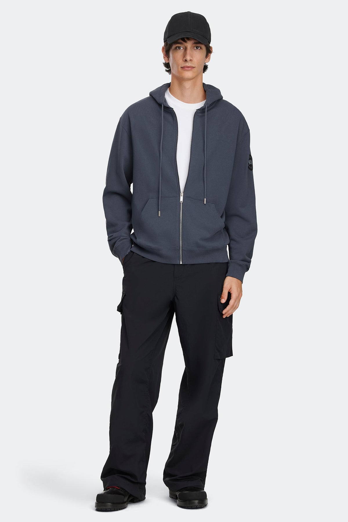 Loon Full Zip Hoodie Black Disc