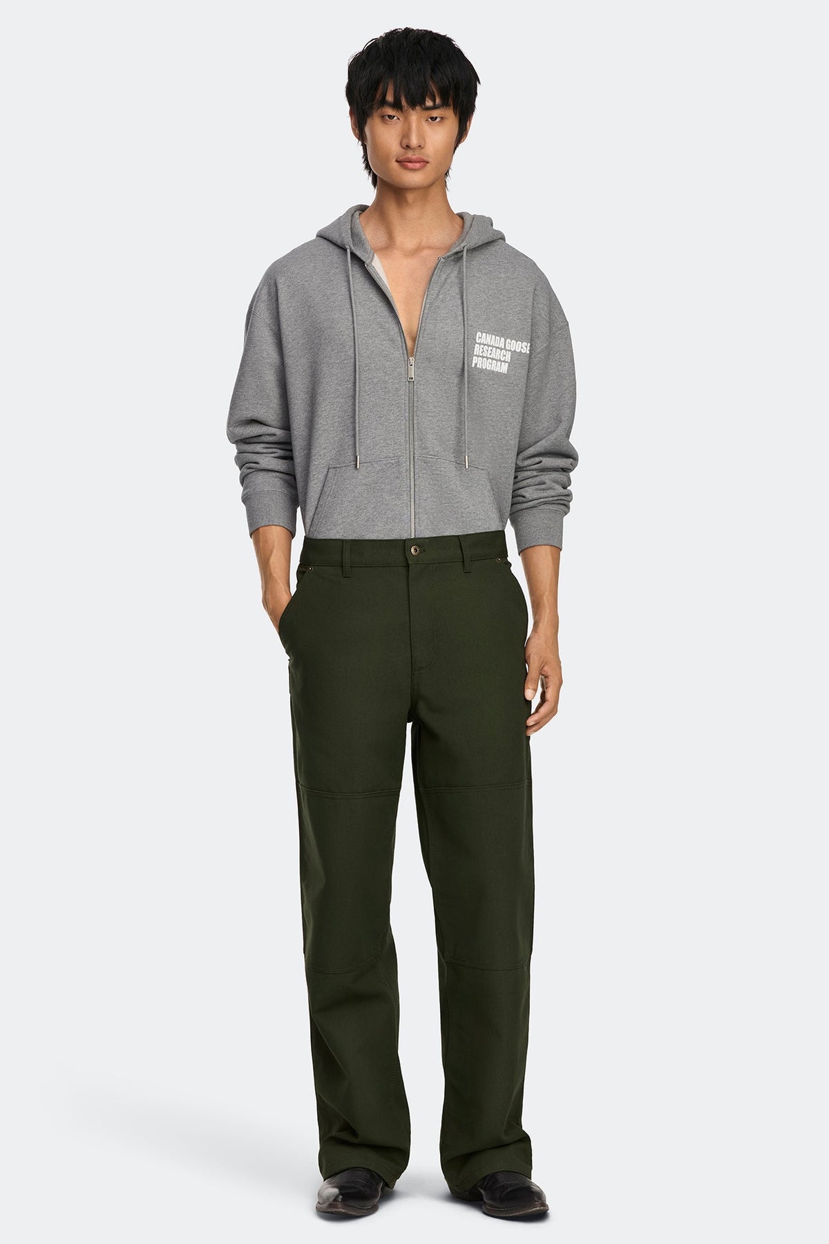 Rove Globe Relaxed Full Zip Hoodie