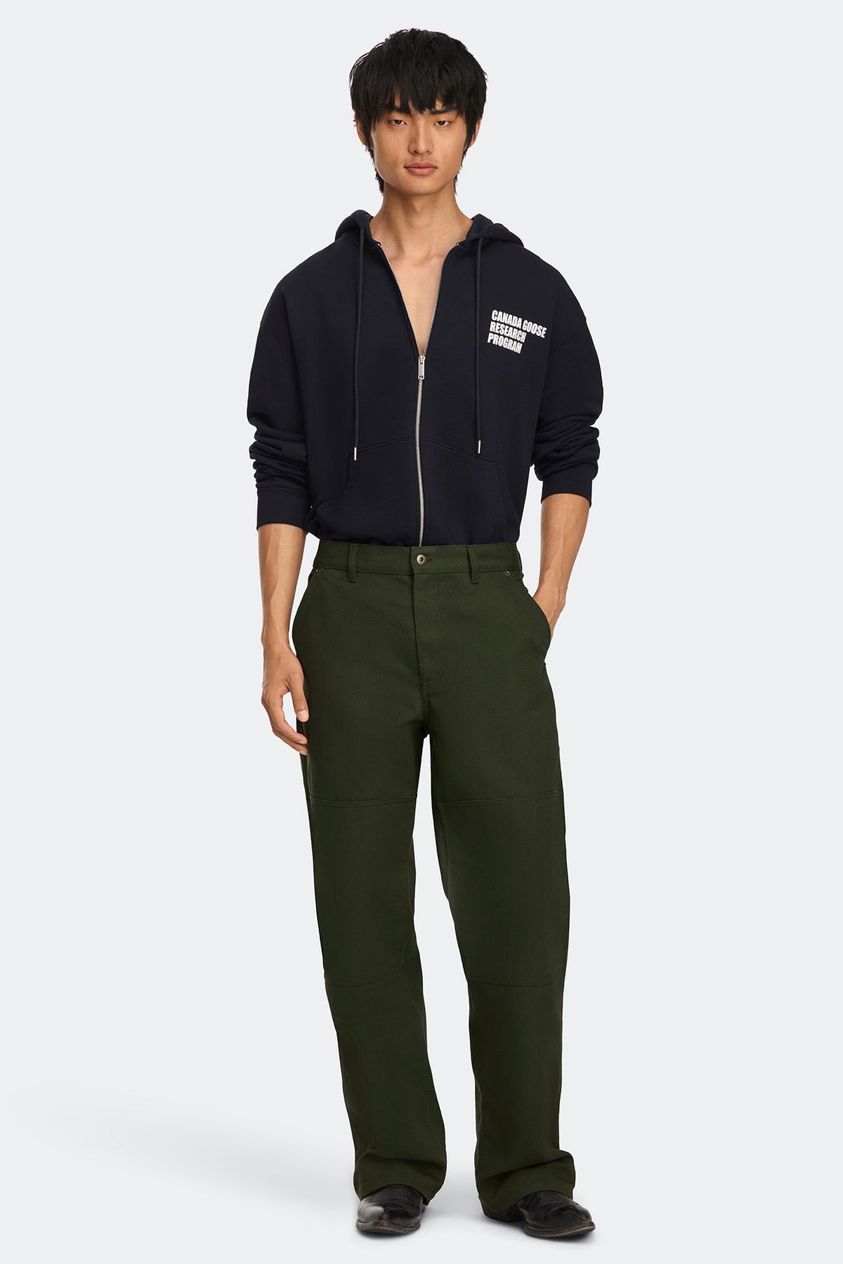 Rove Globe Relaxed Full Zip Hoodie
