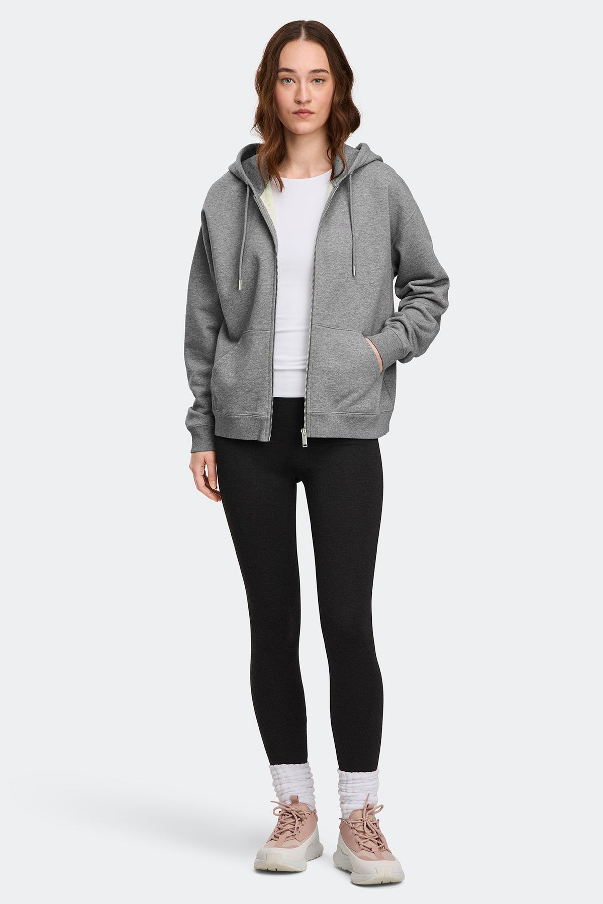 Wander Embroidered Full Zip Hoodie