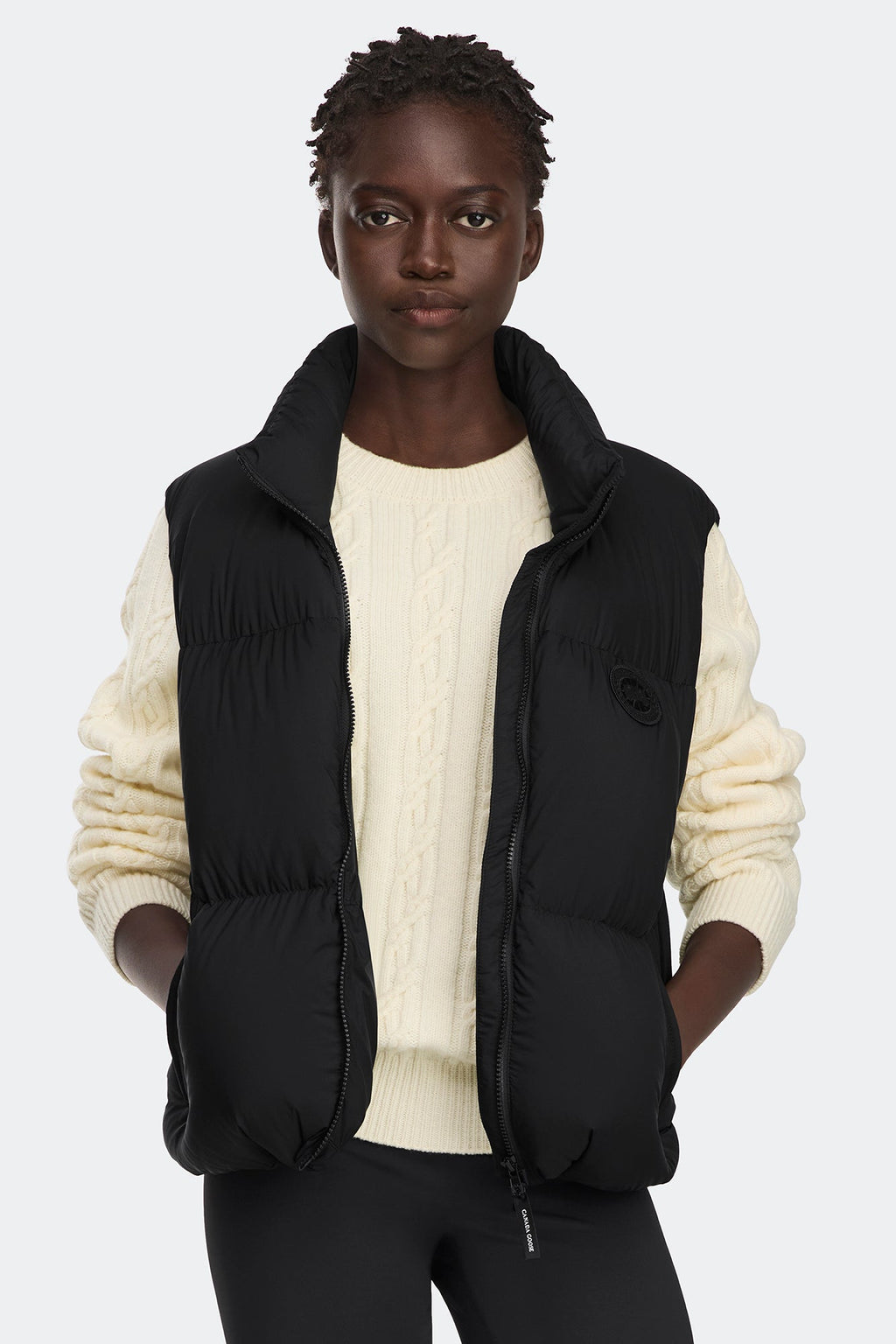 Fallon Puffer Vest Tonal Disc