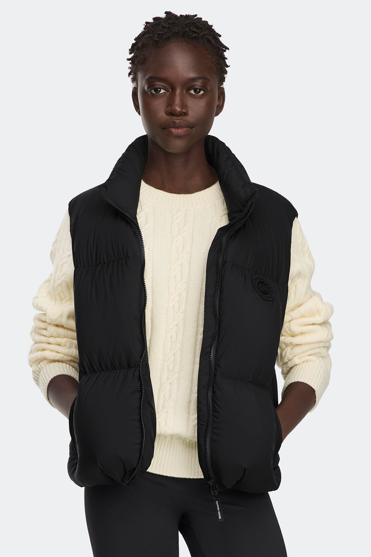 Fallon Puffer Vest Tonal Disc