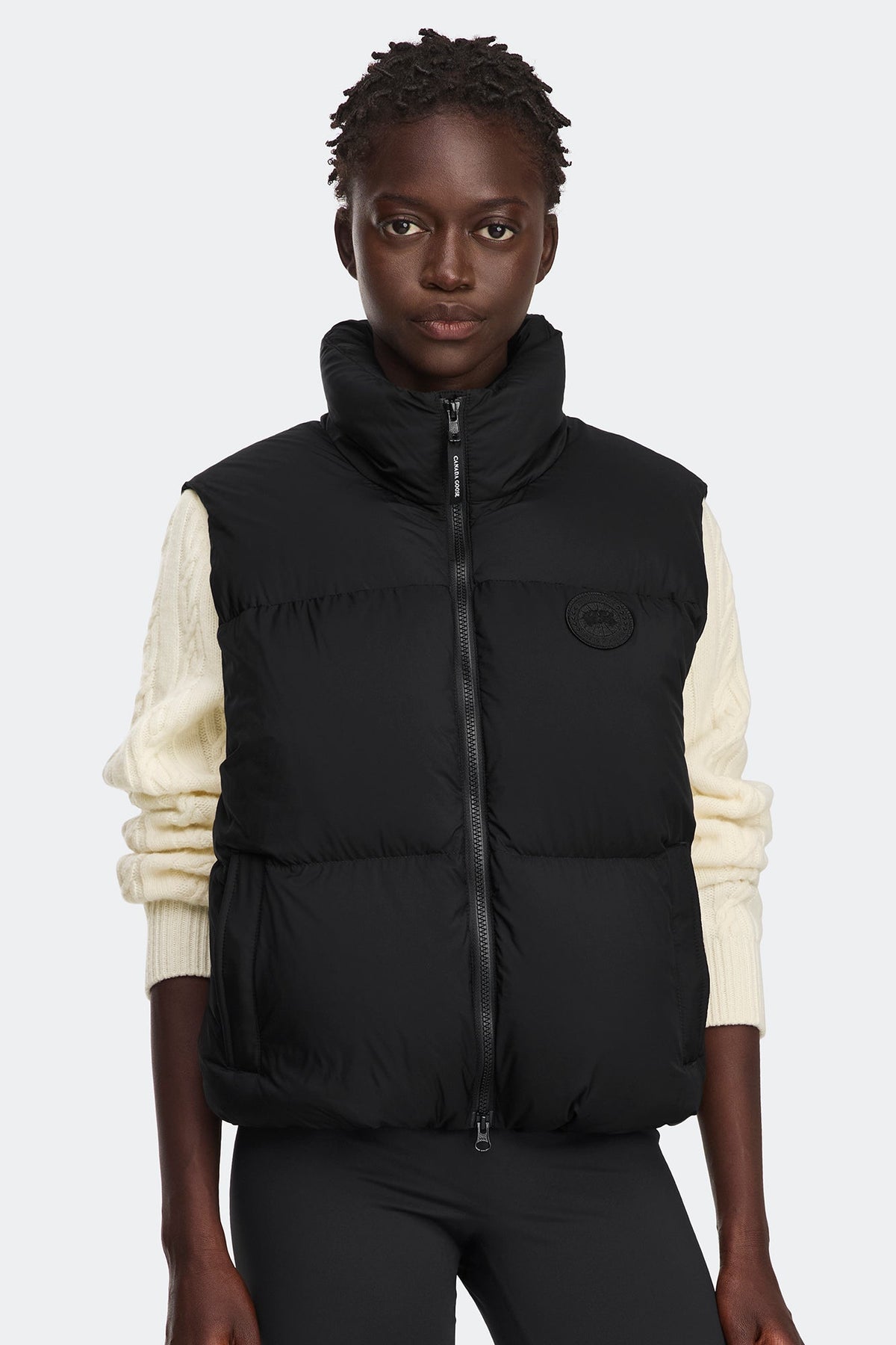 Fallon Puffer Vest Tonal Disc