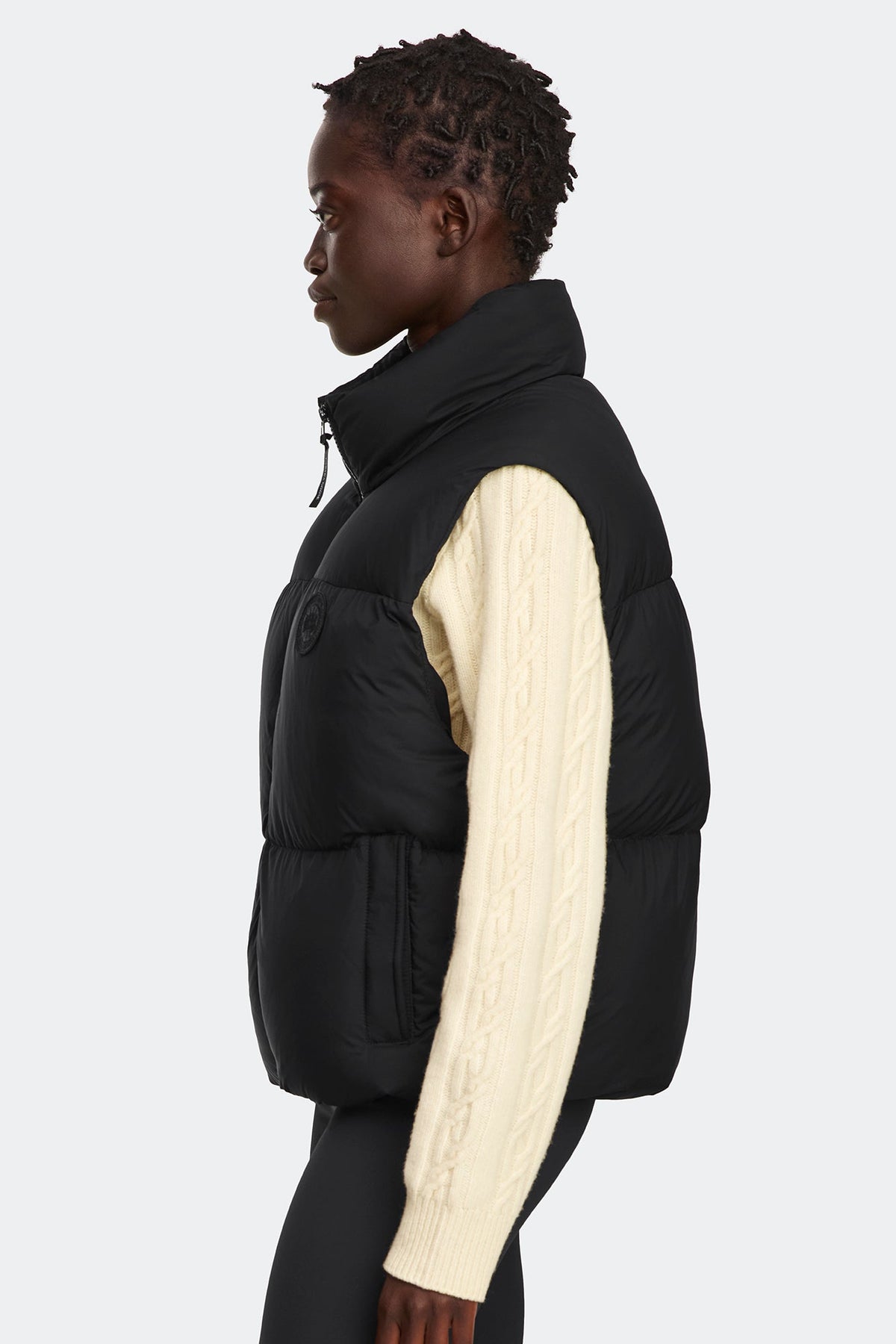 Fallon Puffer Vest Tonal Disc