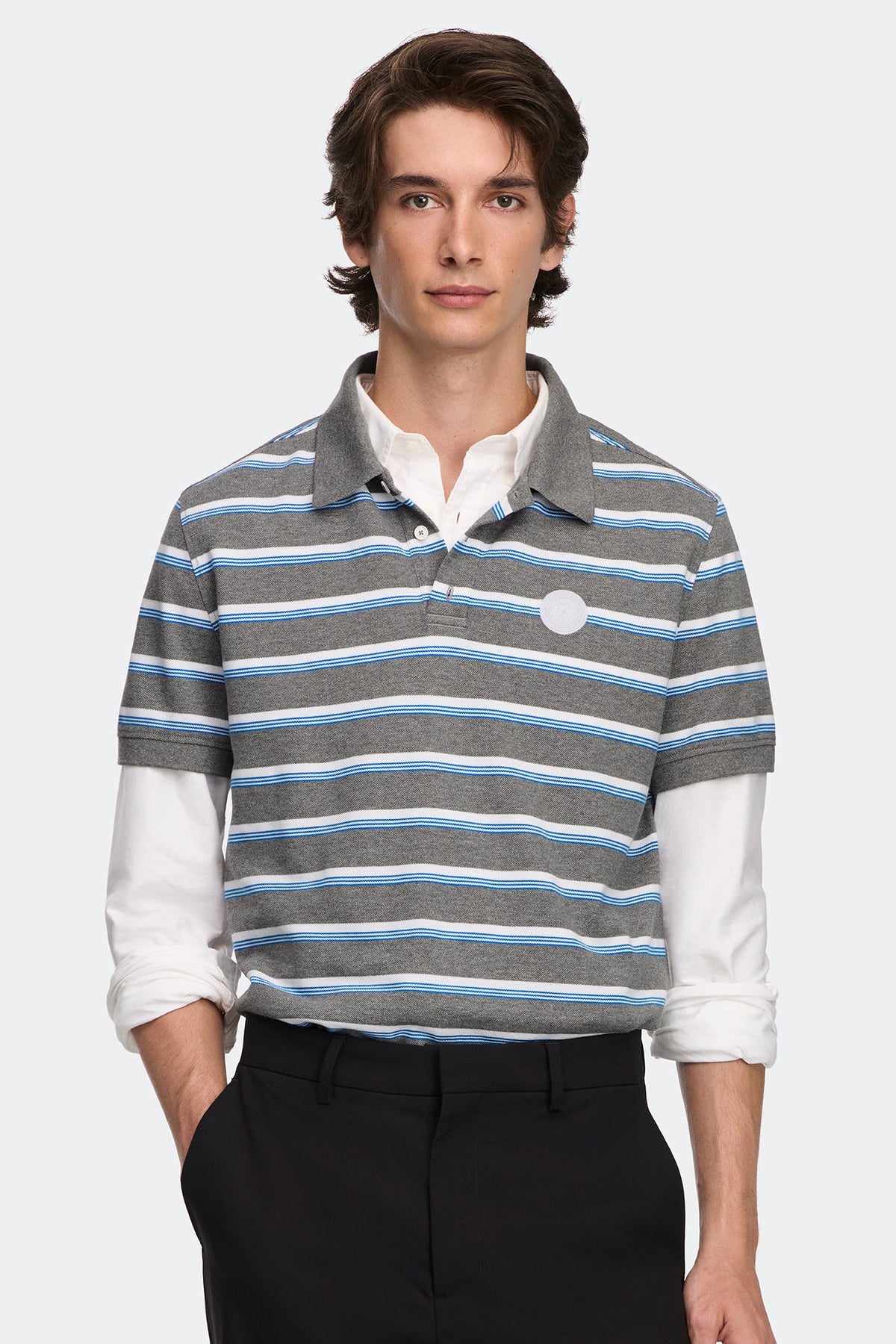 Beckley Striped Polo Tonal Disc