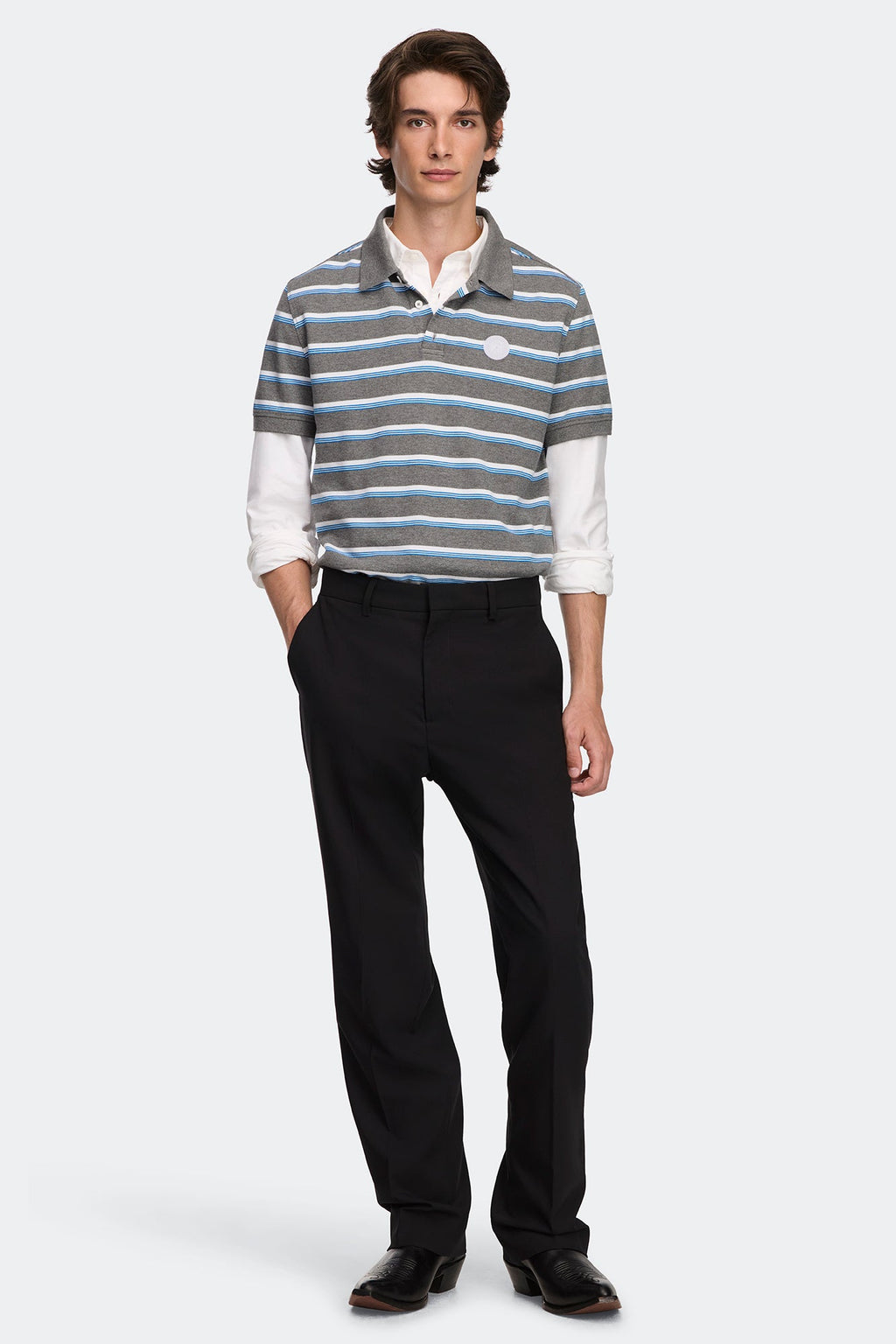 Beckley Striped Polo Tonal Disc