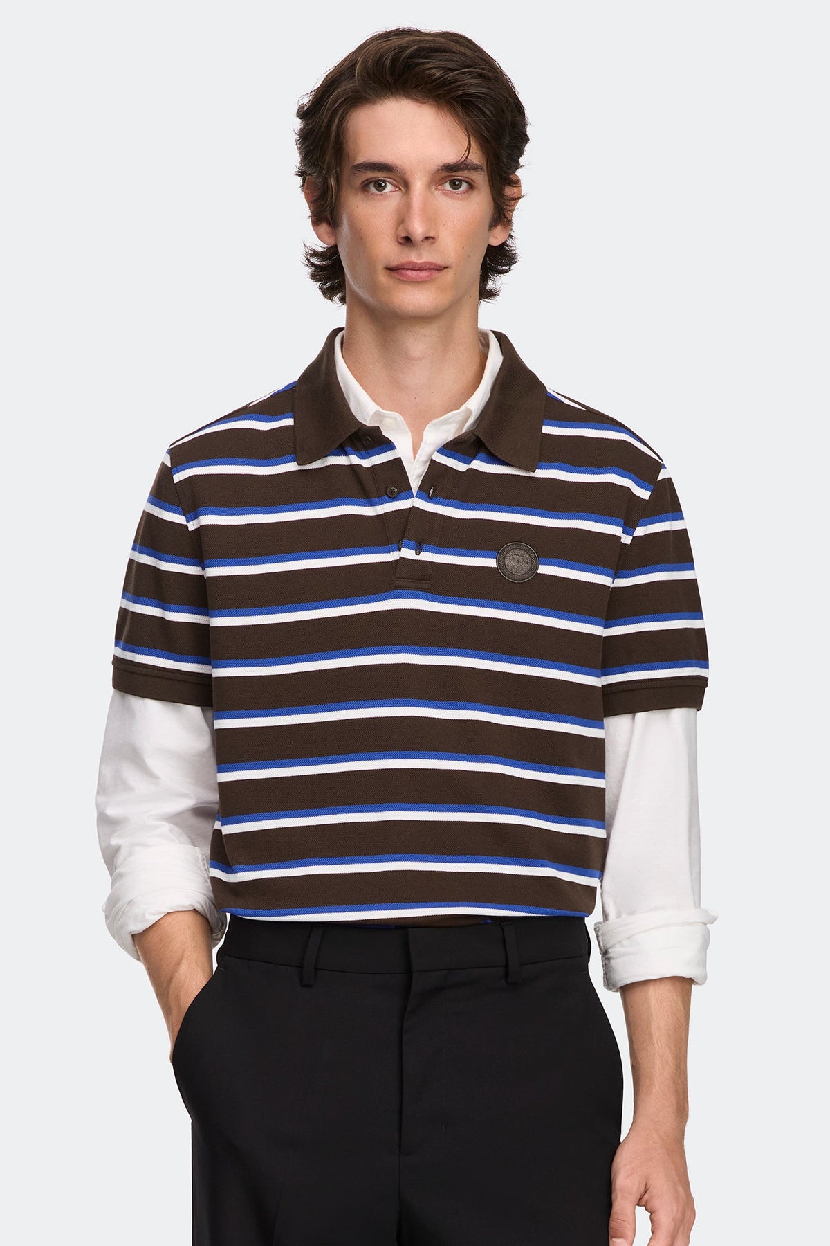 Beckley Striped Polo Tonal Disc