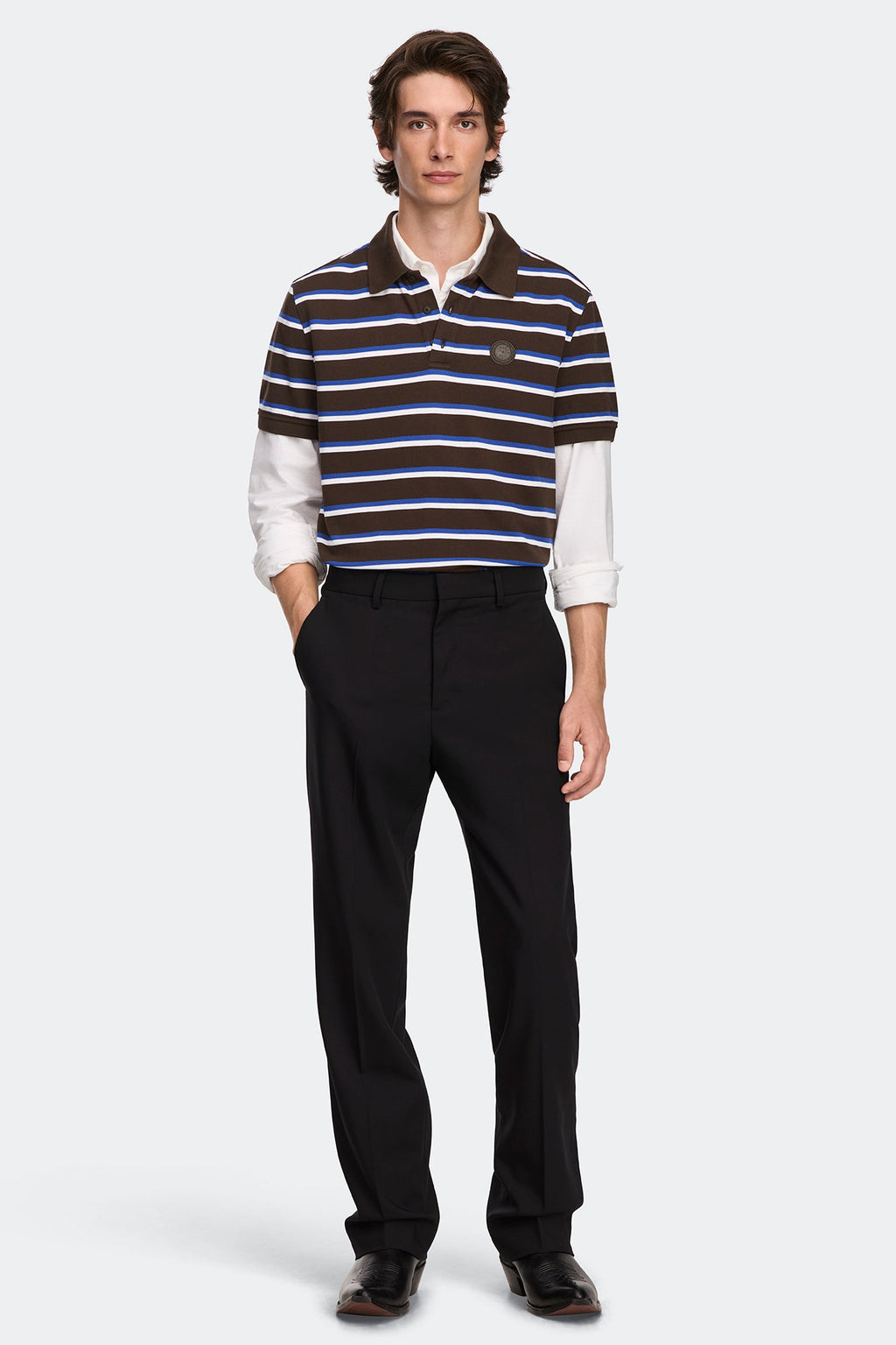 Beckley Striped Polo Tonal Disc