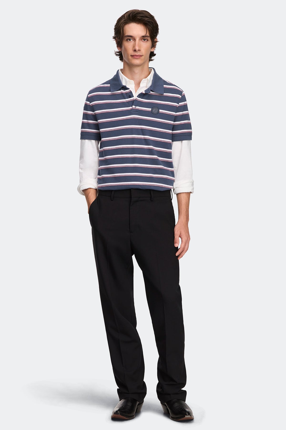 Beckley Striped Polo Tonal Disc