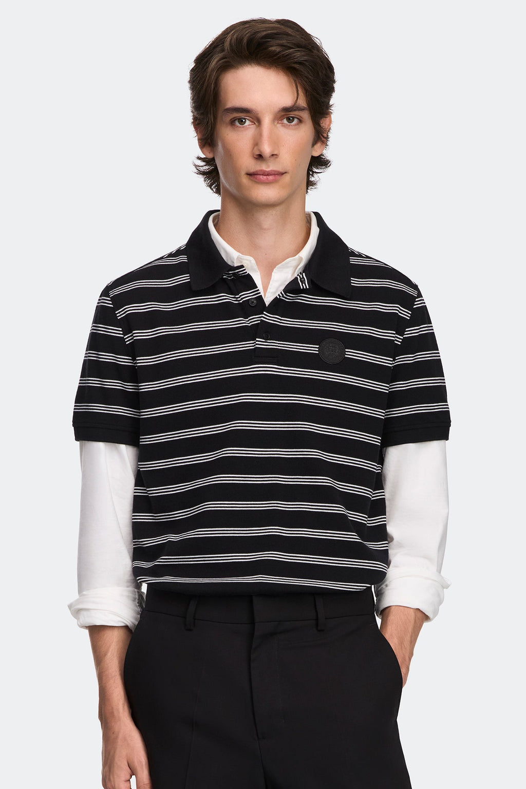 Beckley Striped Polo Tonal Disc