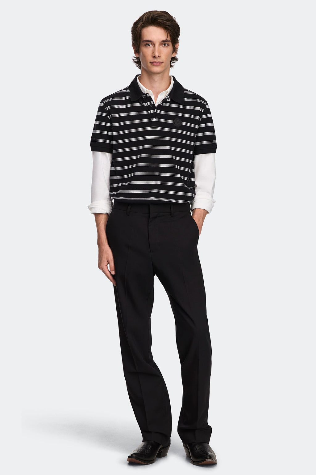 Beckley Striped Polo Tonal Disc