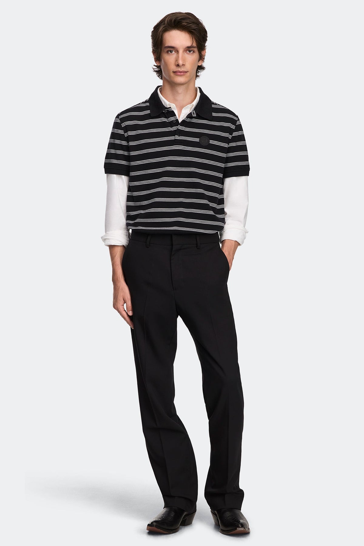 Beckley Striped Polo Tonal Disc
