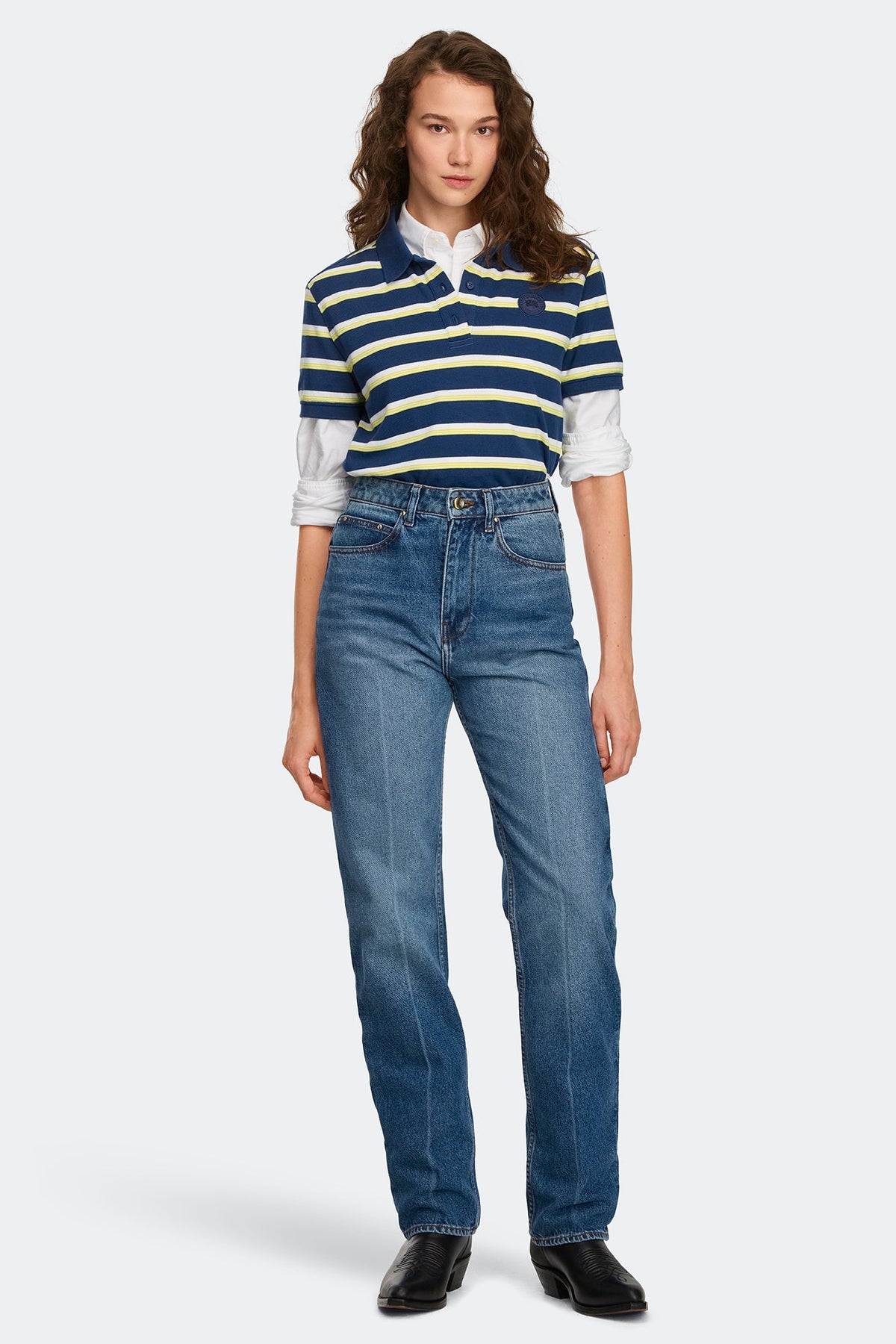 Almira Striped Polo Tonal Disc