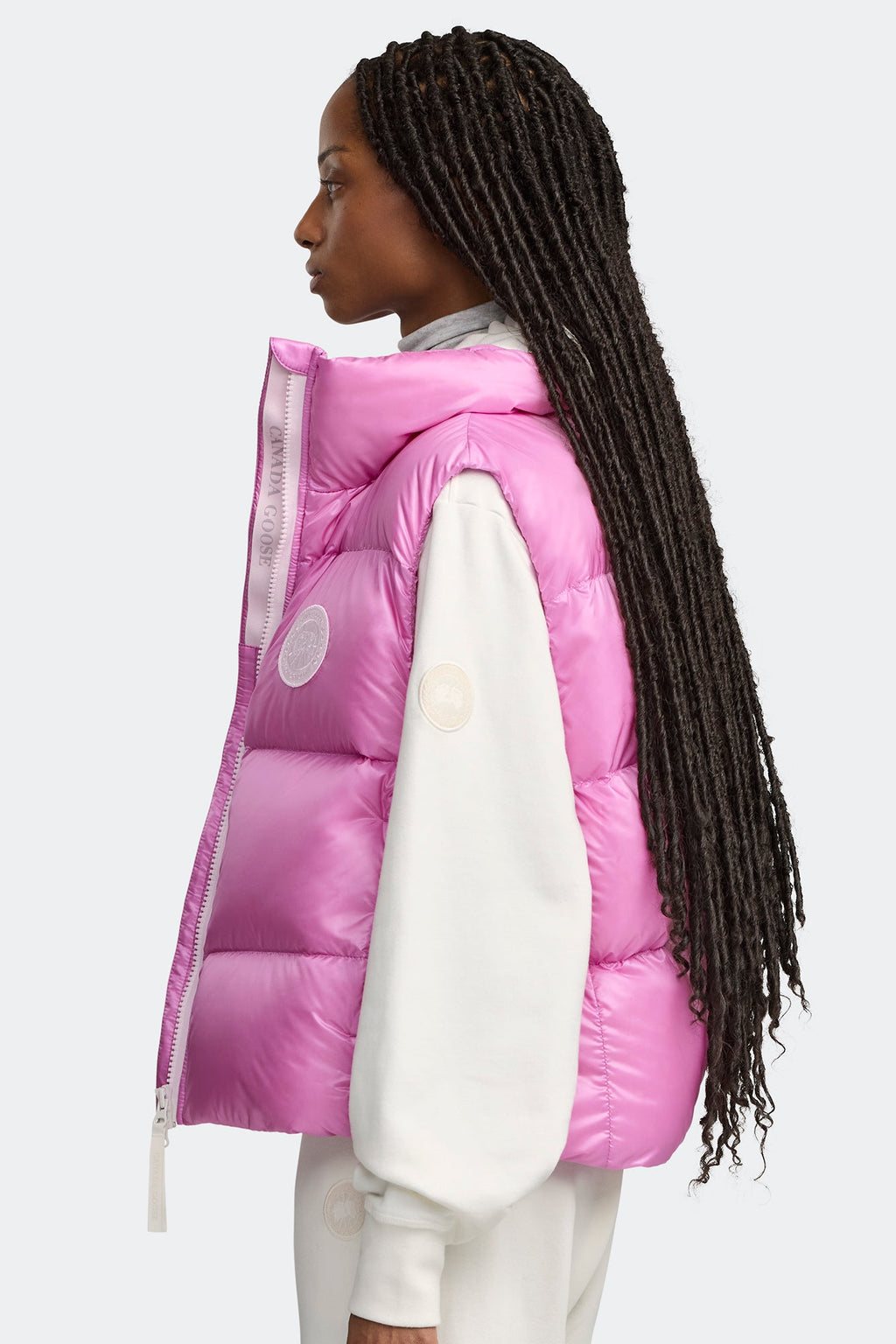 Cypress Puffer Vest White Disc