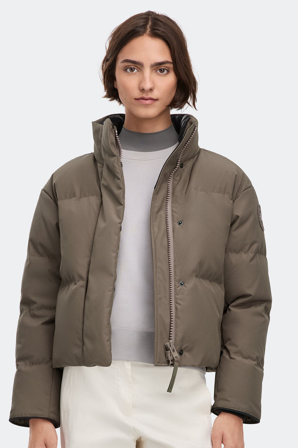 Grandview Cropped Jacket Tonal Disc