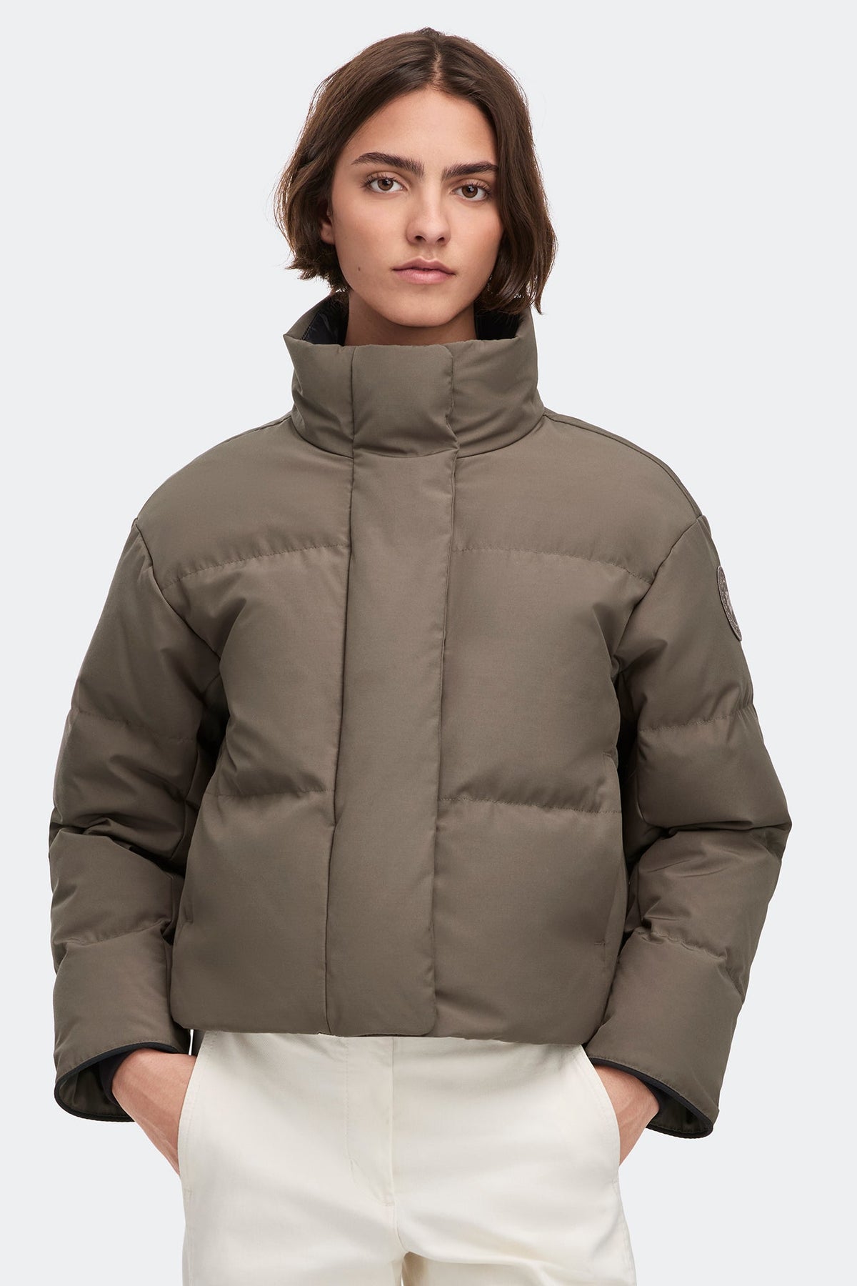 Grandview Cropped Jacket Tonal Disc