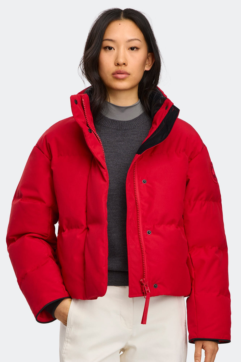 Grandview Cropped Jacket Tonal Disc
