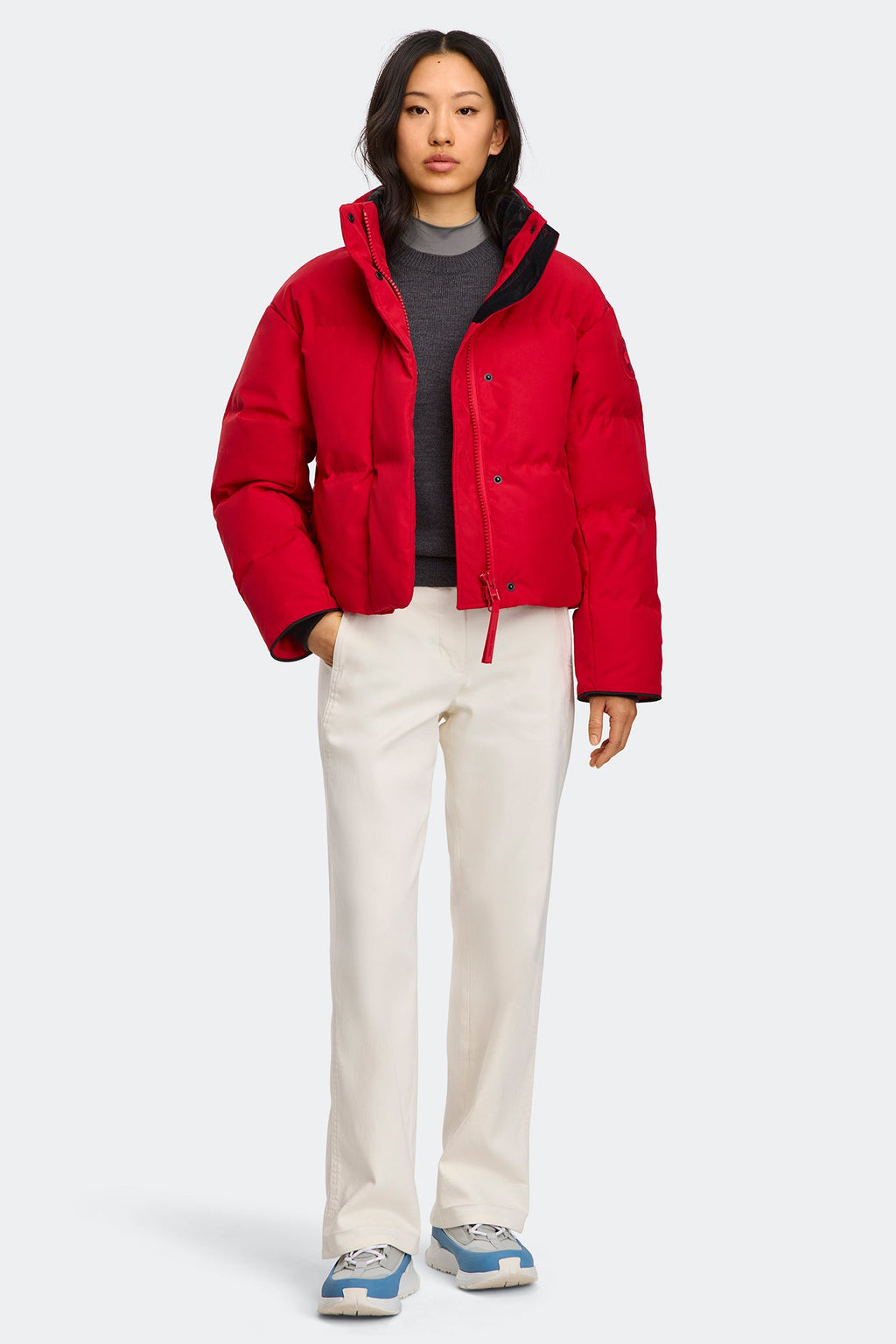 Grandview Cropped Jacket Tonal Disc