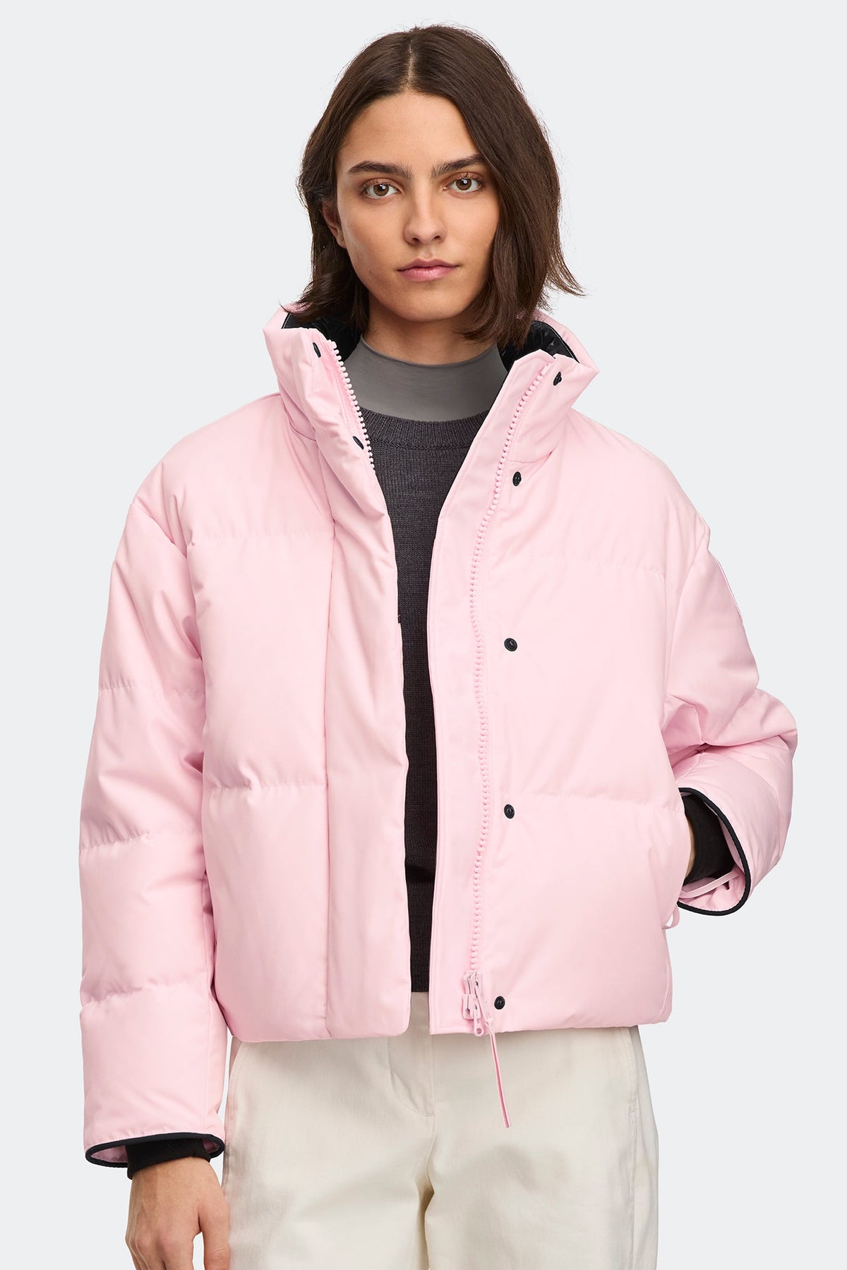 Grandview Cropped Jacket Tonal Disc