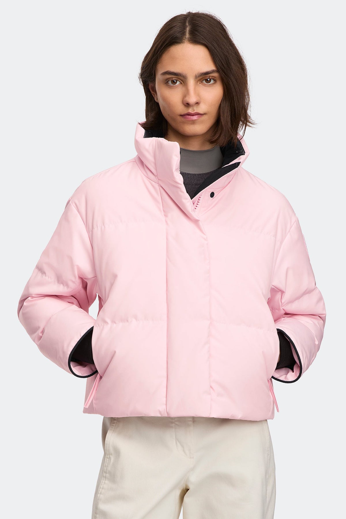 Grandview Cropped Jacket Tonal Disc