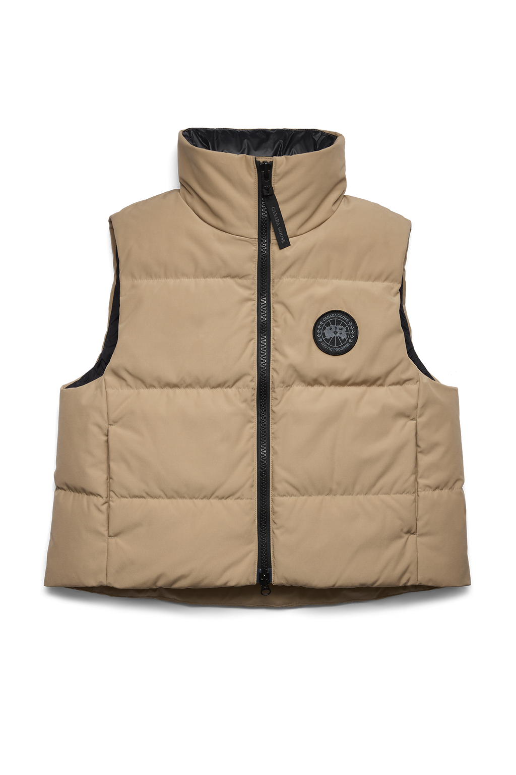 Grandview Cropped Vest Black Disc