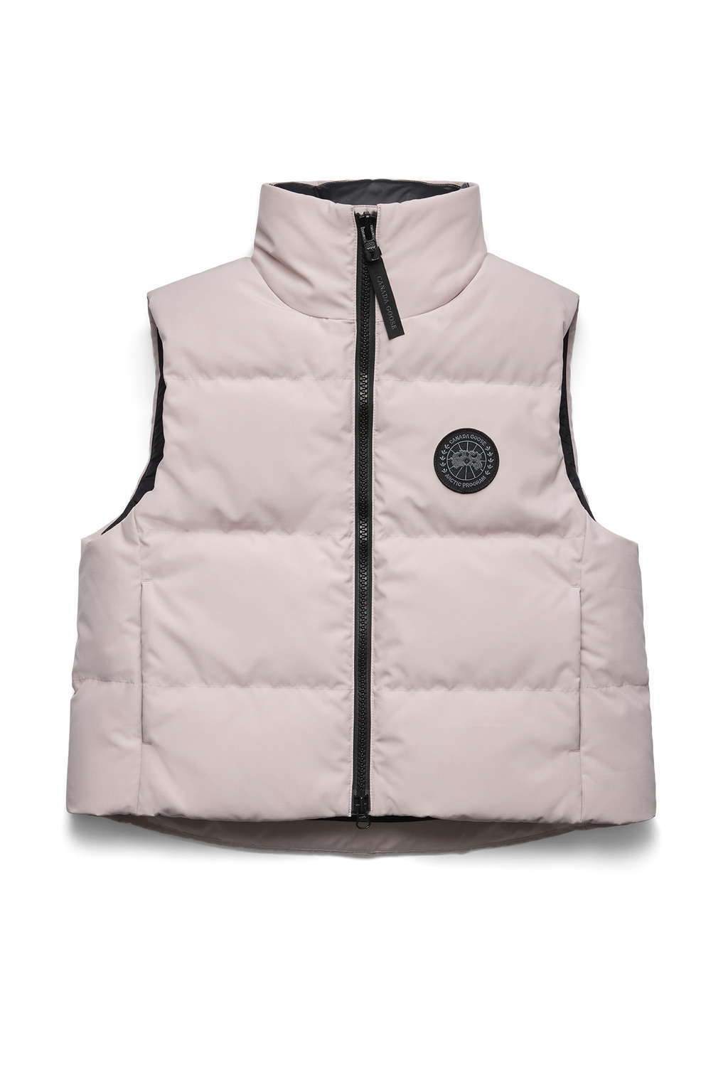 Grandview Cropped Vest Black Disc