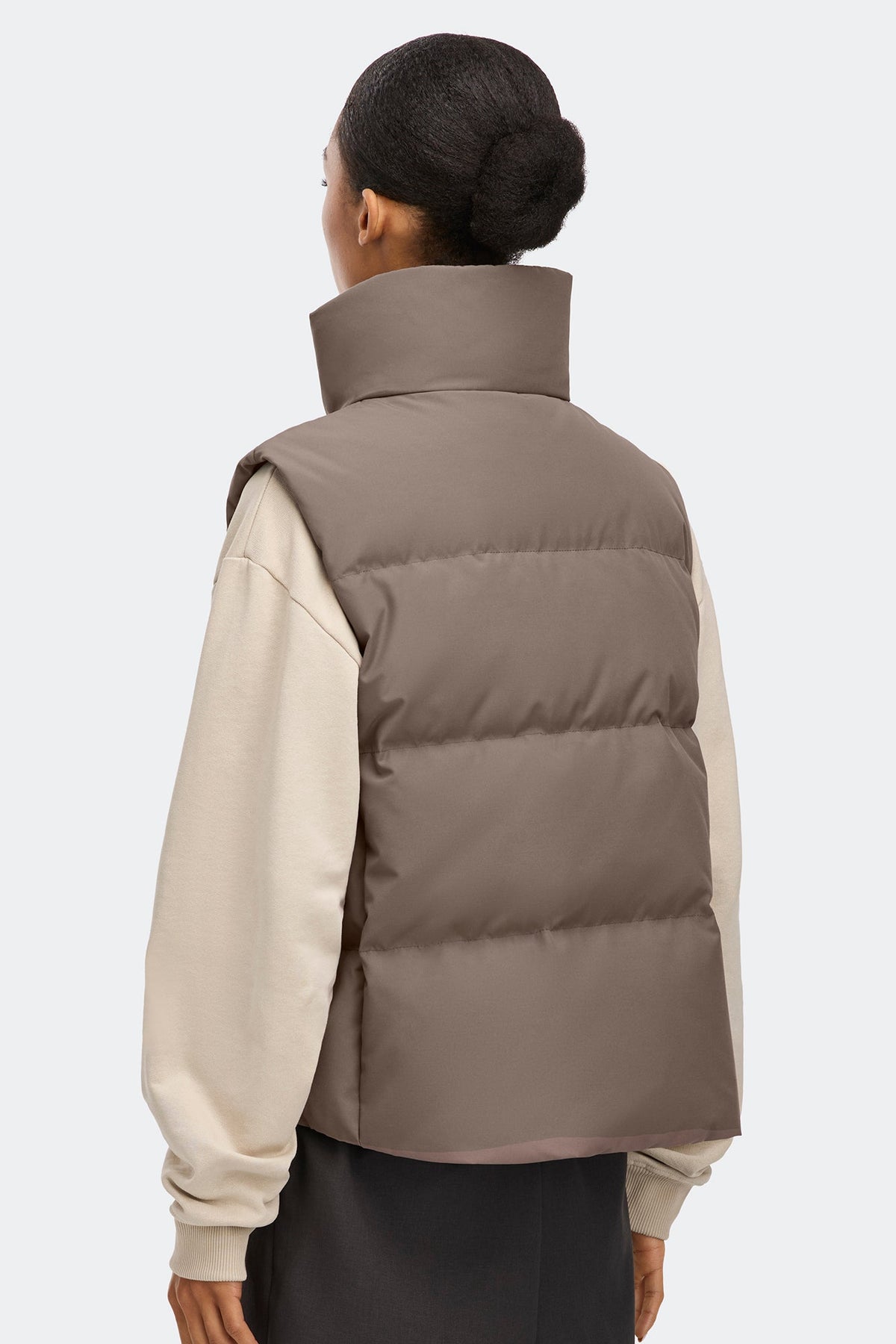 Grandview Cropped Vest Tonal Disc