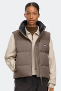 Grandview Cropped Vest Tonal Disc