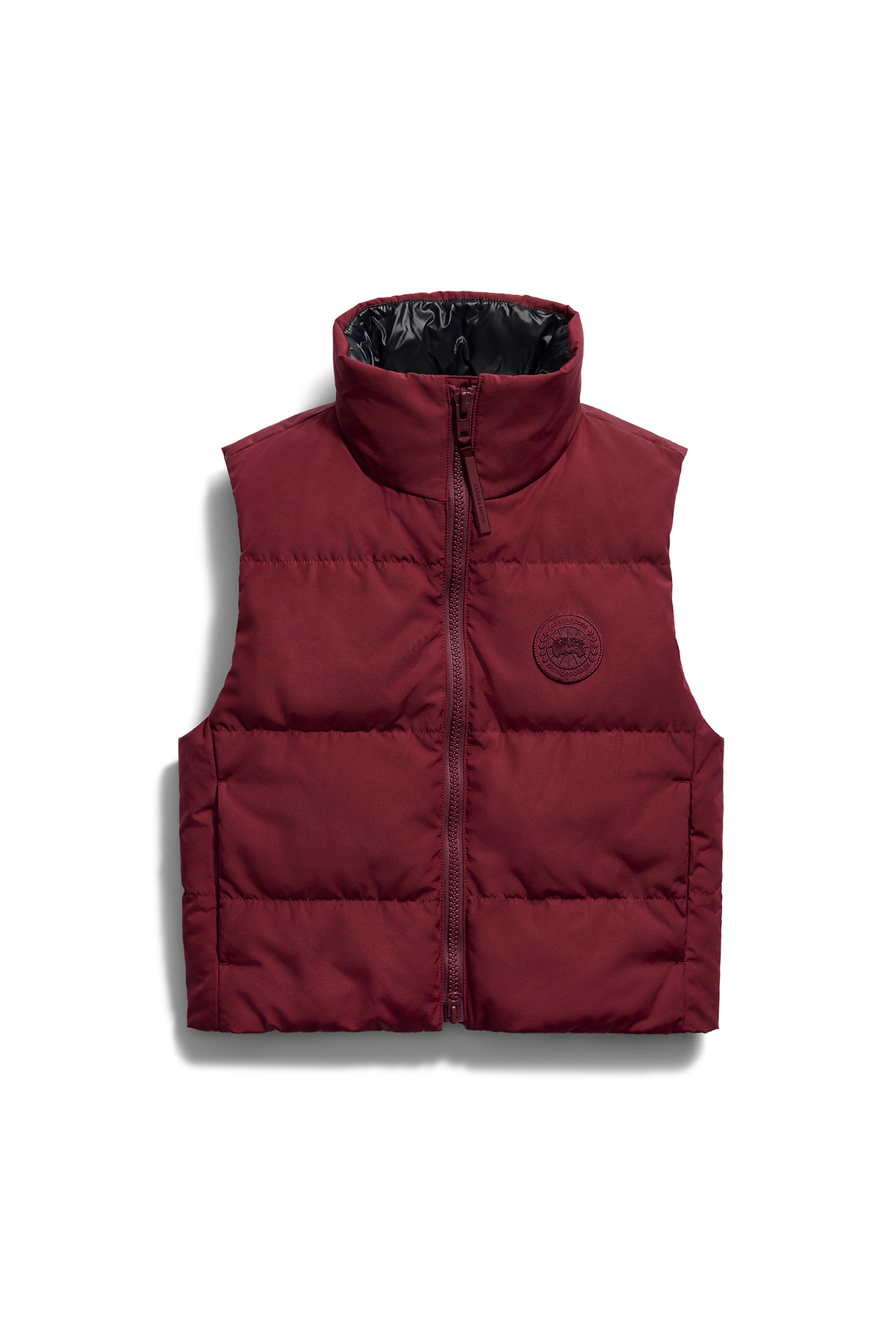 Grandview Cropped Vest Tonal Disc