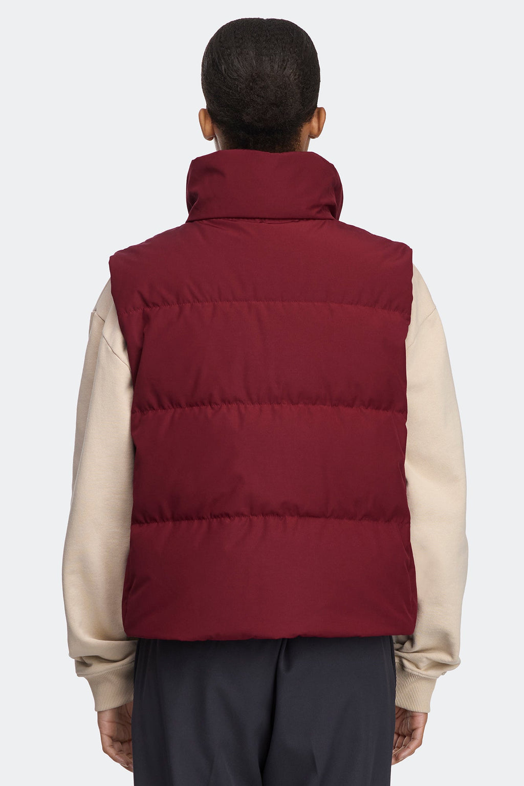Grandview Cropped Vest Tonal Disc