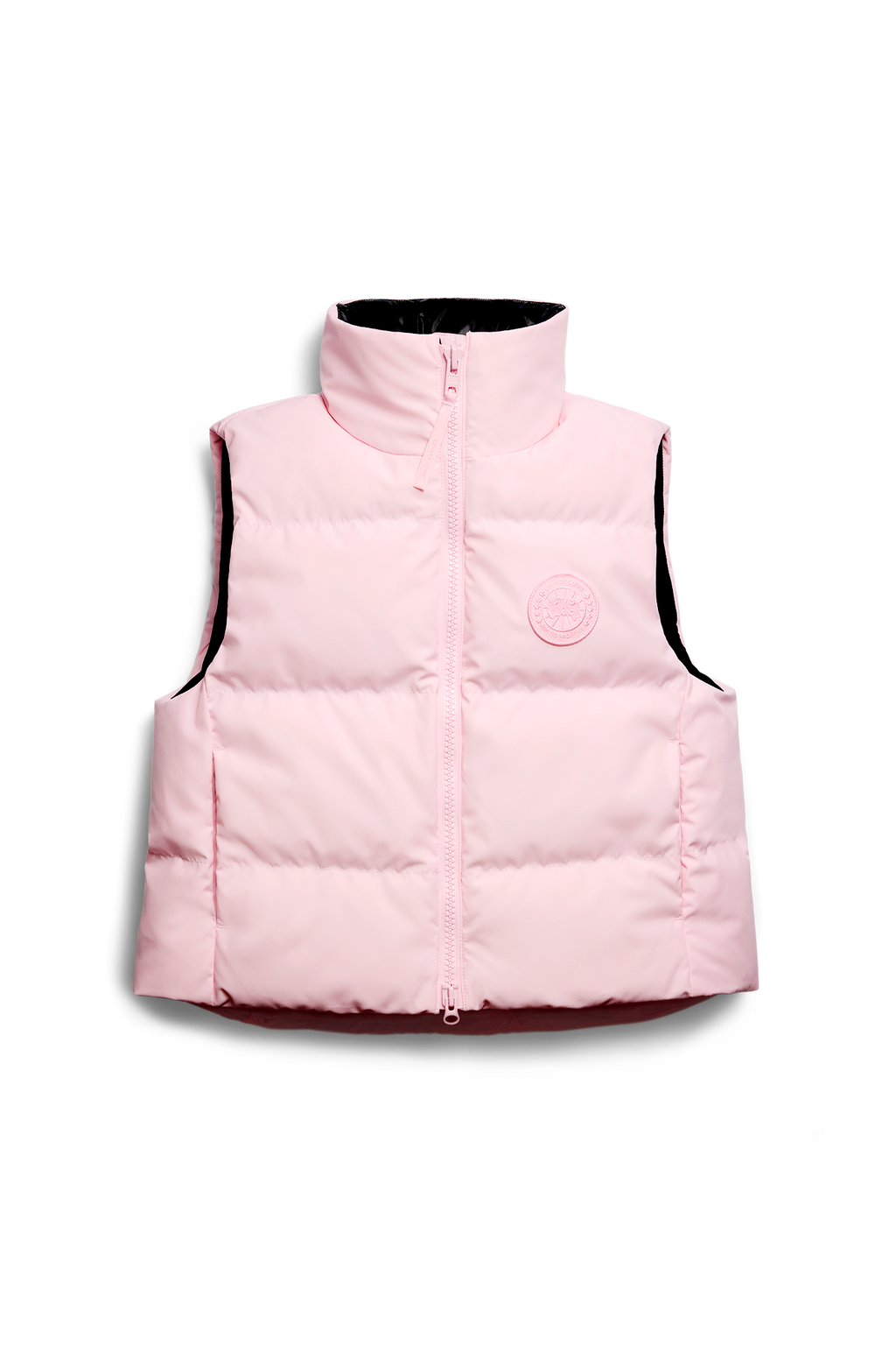 Grandview Cropped Vest Tonal Disc