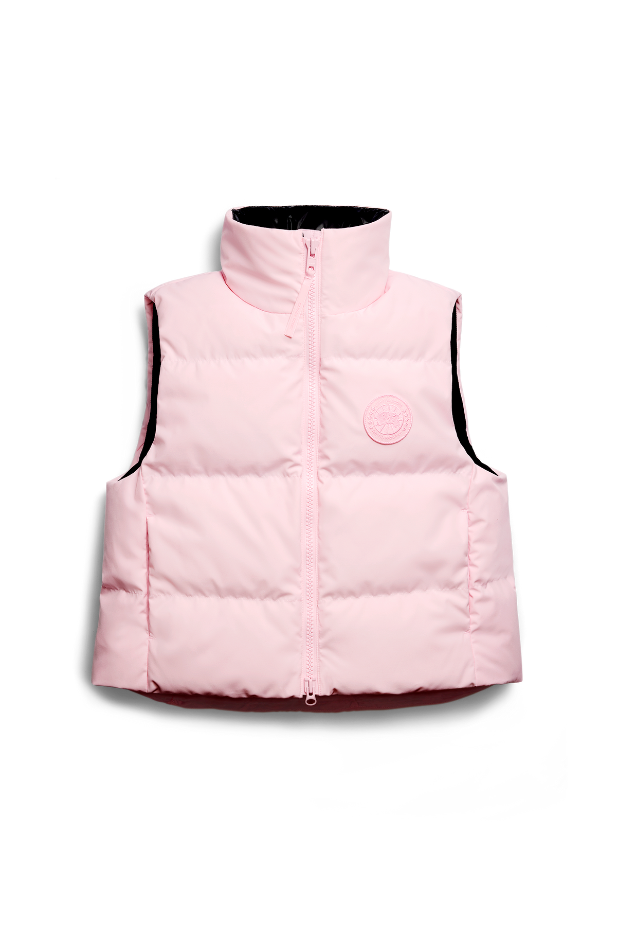Grandview Cropped Vest Tonal Disc