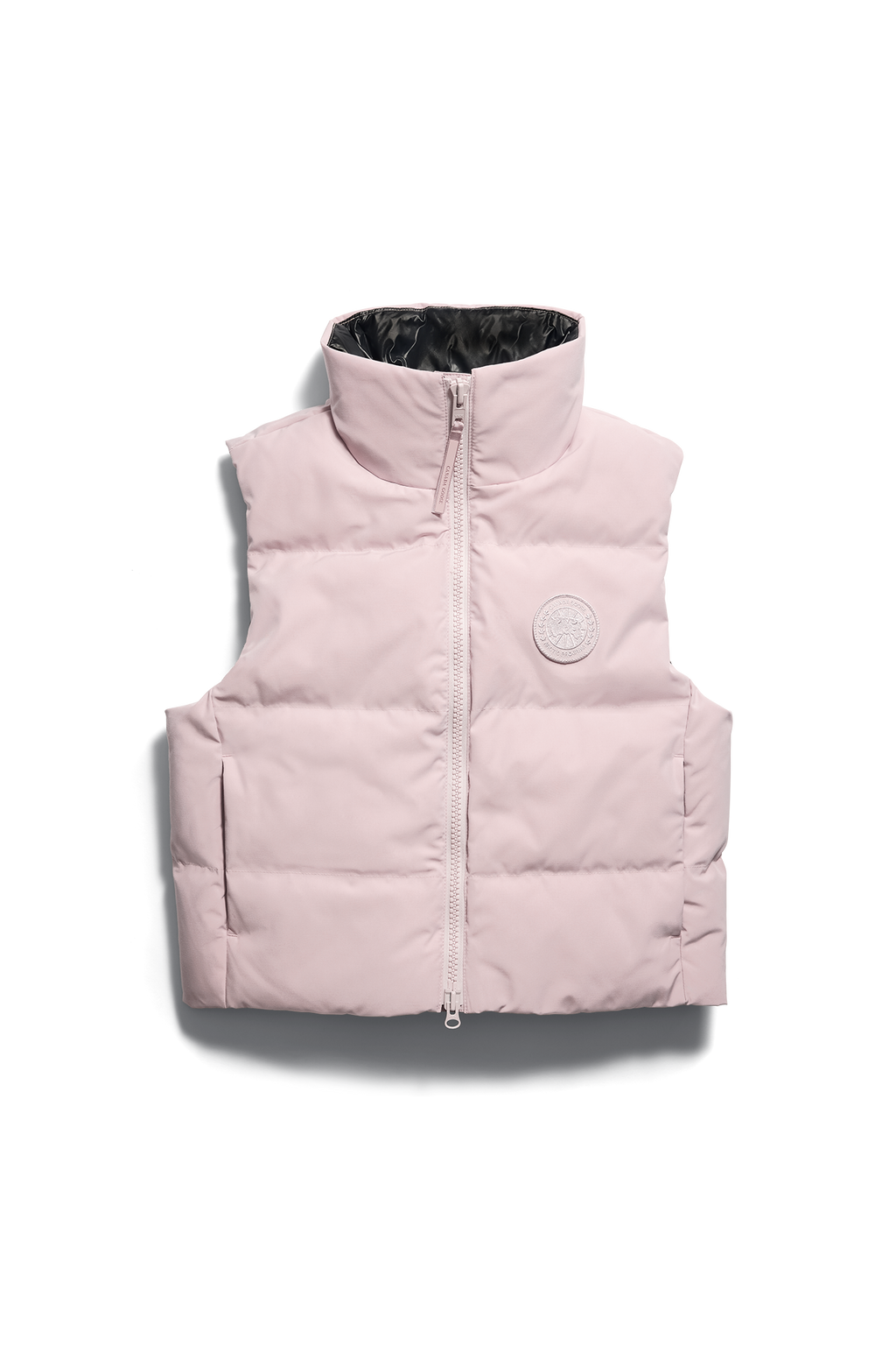 Grandview Cropped Vest Tonal Disc