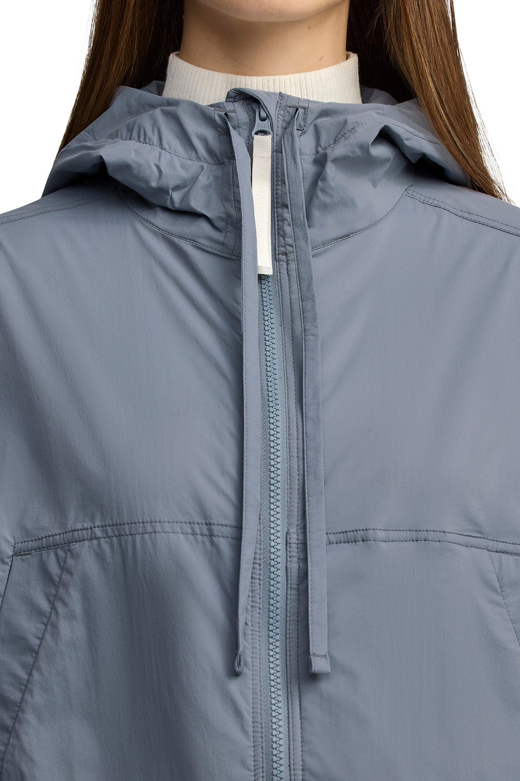 Kaslo Lightweight Cropped Jacket White Disc