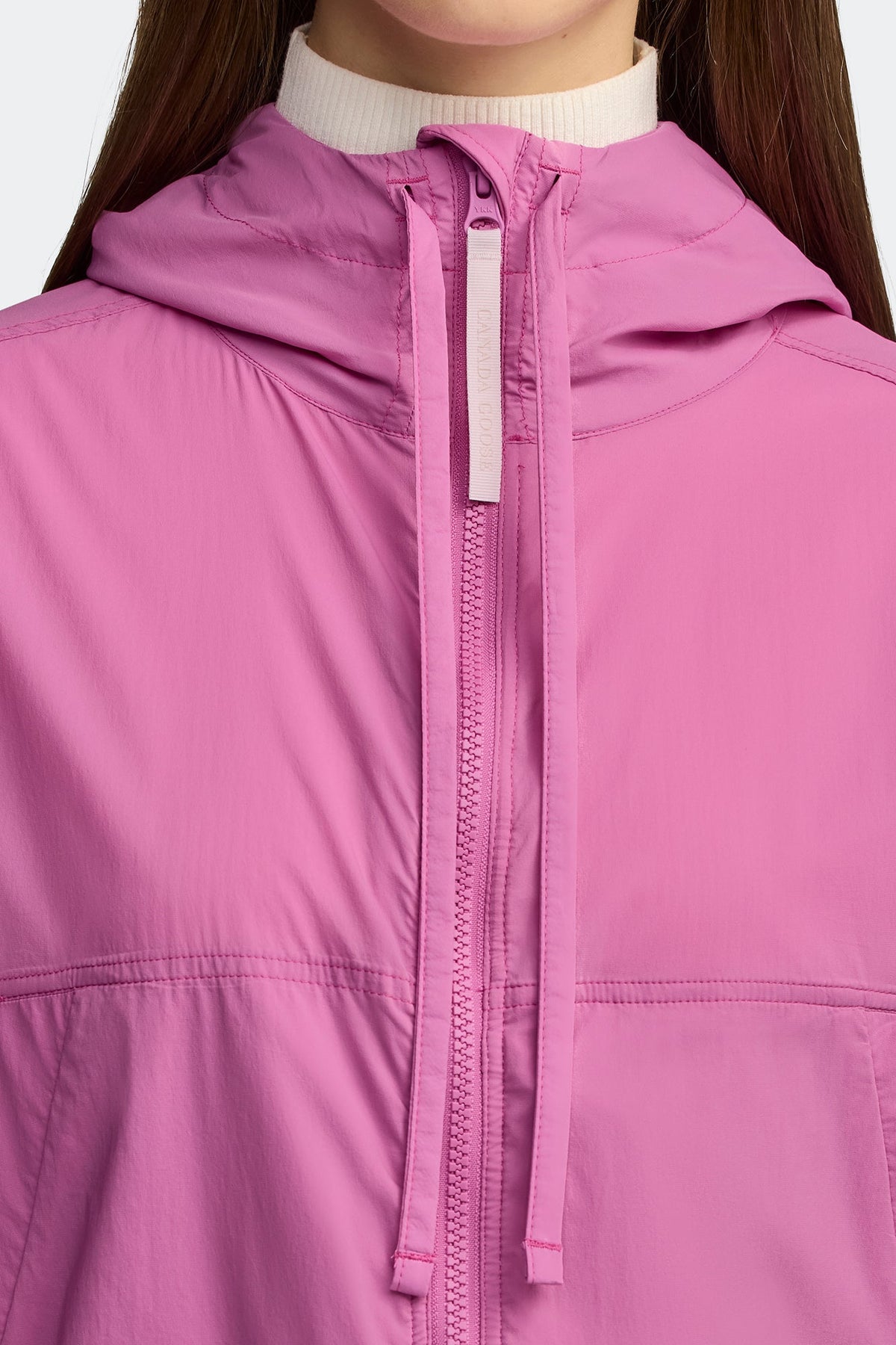 Kaslo Lightweight Cropped Jacket White Disc