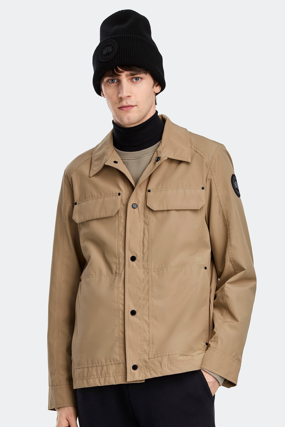 Burnaby Lightweight Chore Coat Black Disc