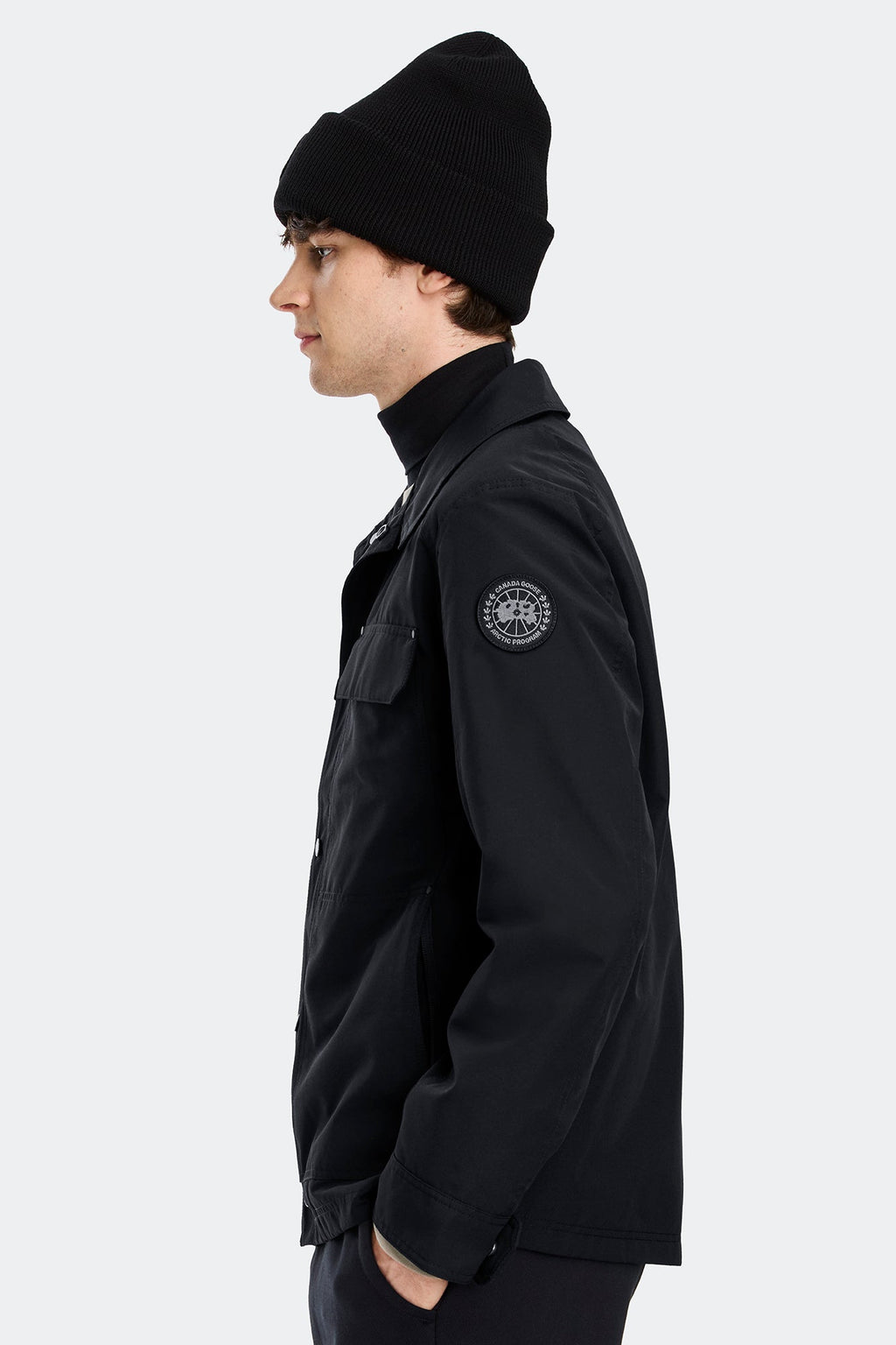 Burnaby Lightweight Chore Coat Black Disc