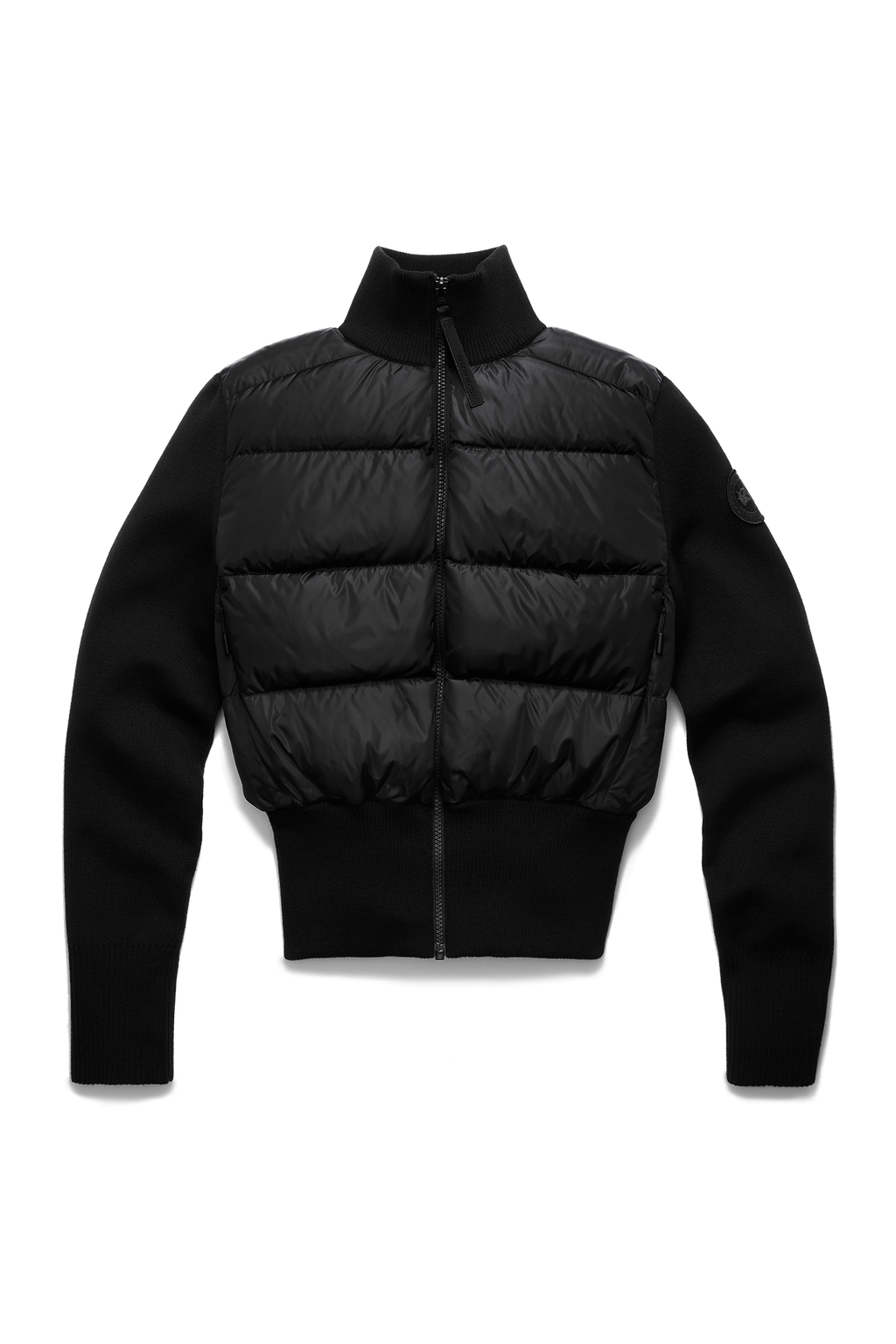 HyBridge® Wide Quilt Knit Jacket Tonal Disc
