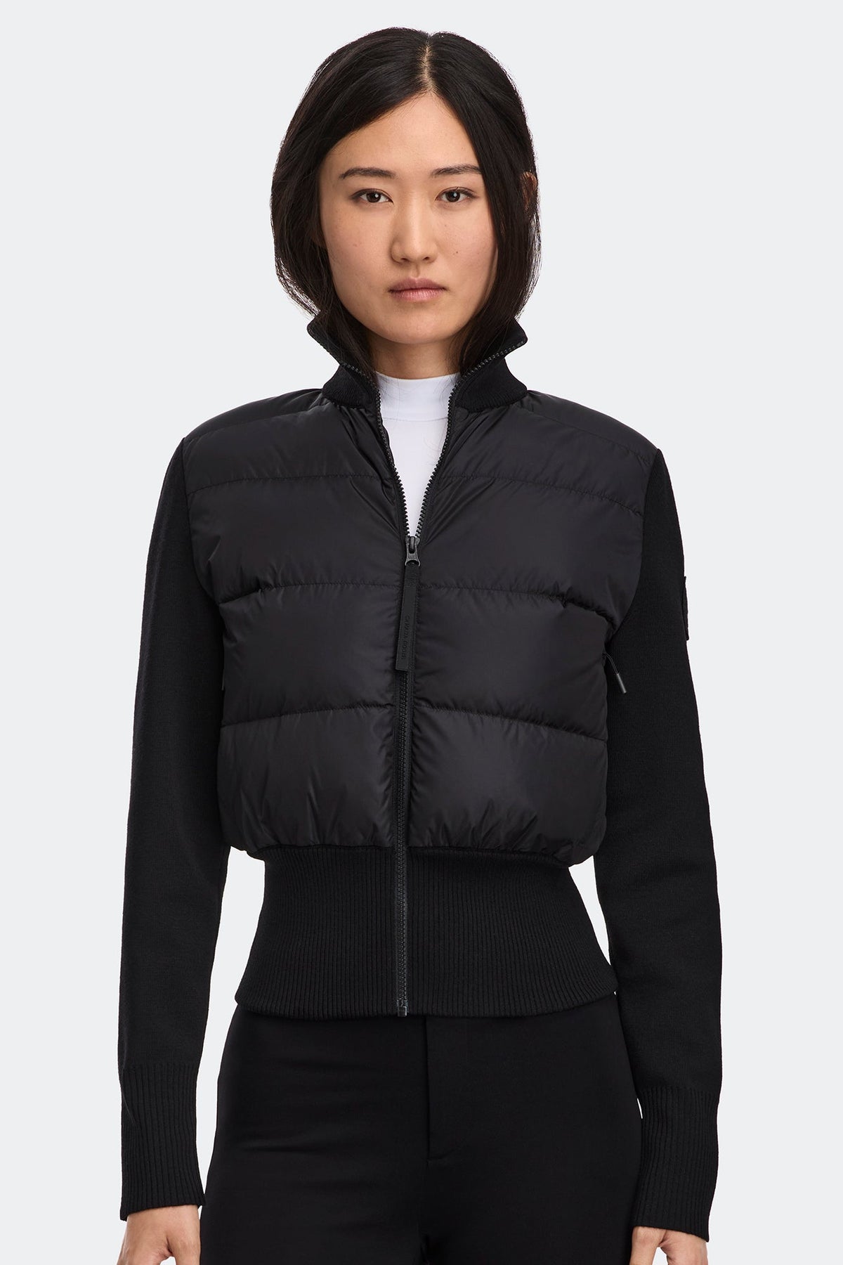 HyBridge® Wide Quilt Knit Jacket Tonal Disc