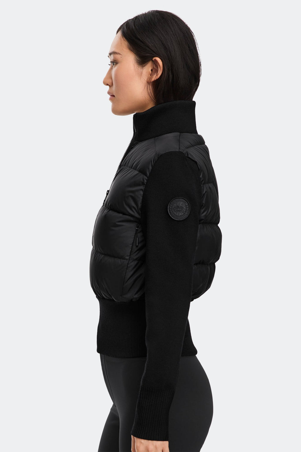HyBridge® Wide Quilt Knit Jacket Tonal Disc