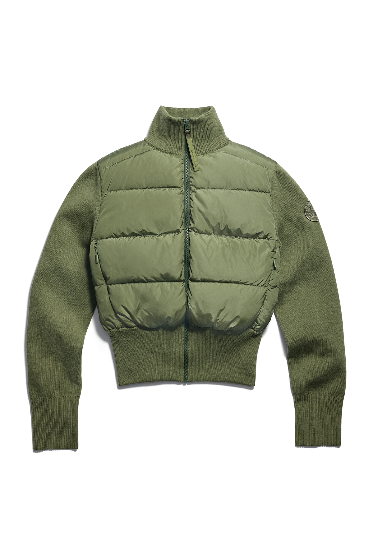 HyBridge® Wide Quilt Knit Jacket Tonal Disc