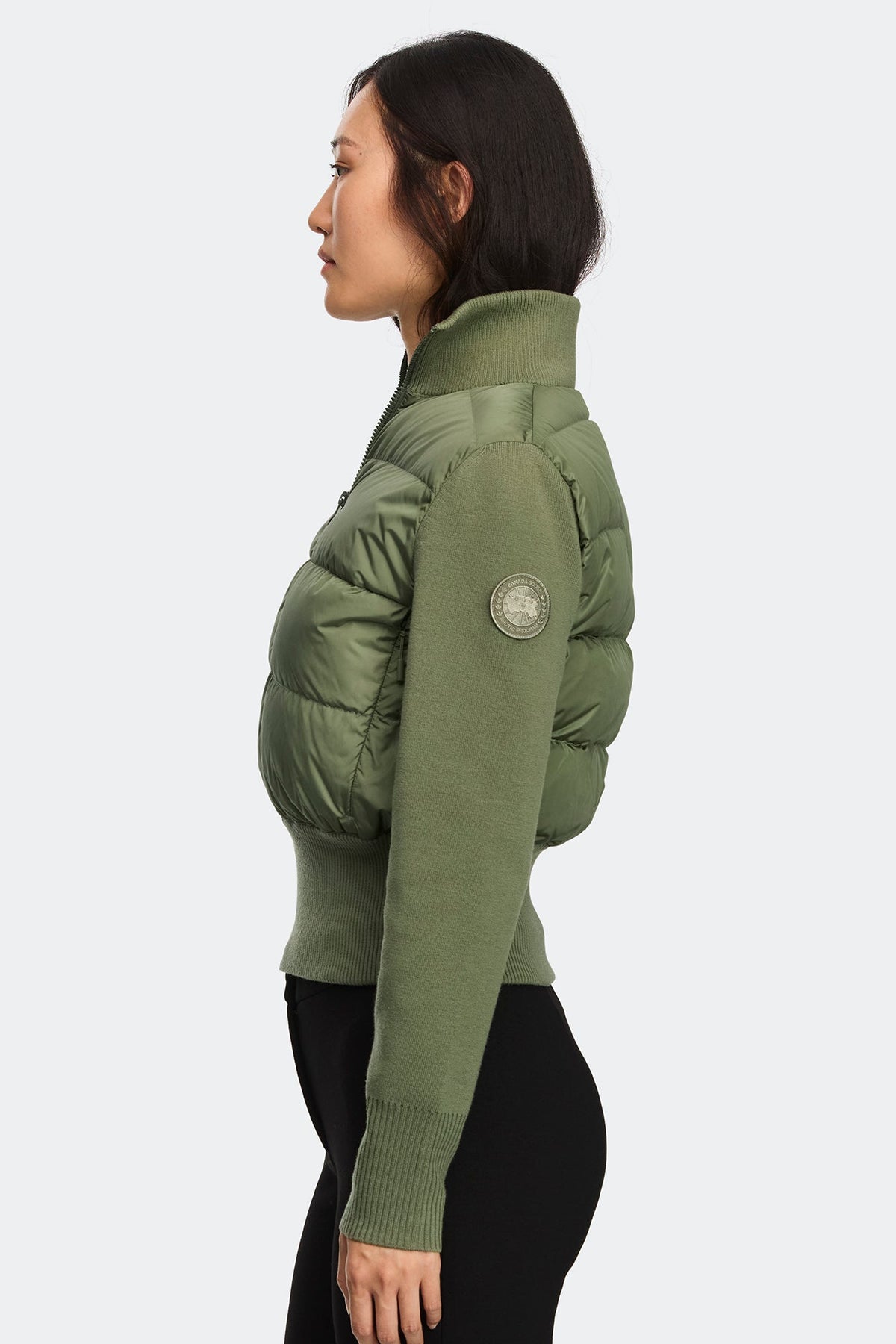 HyBridge® Wide Quilt Knit Jacket Tonal Disc