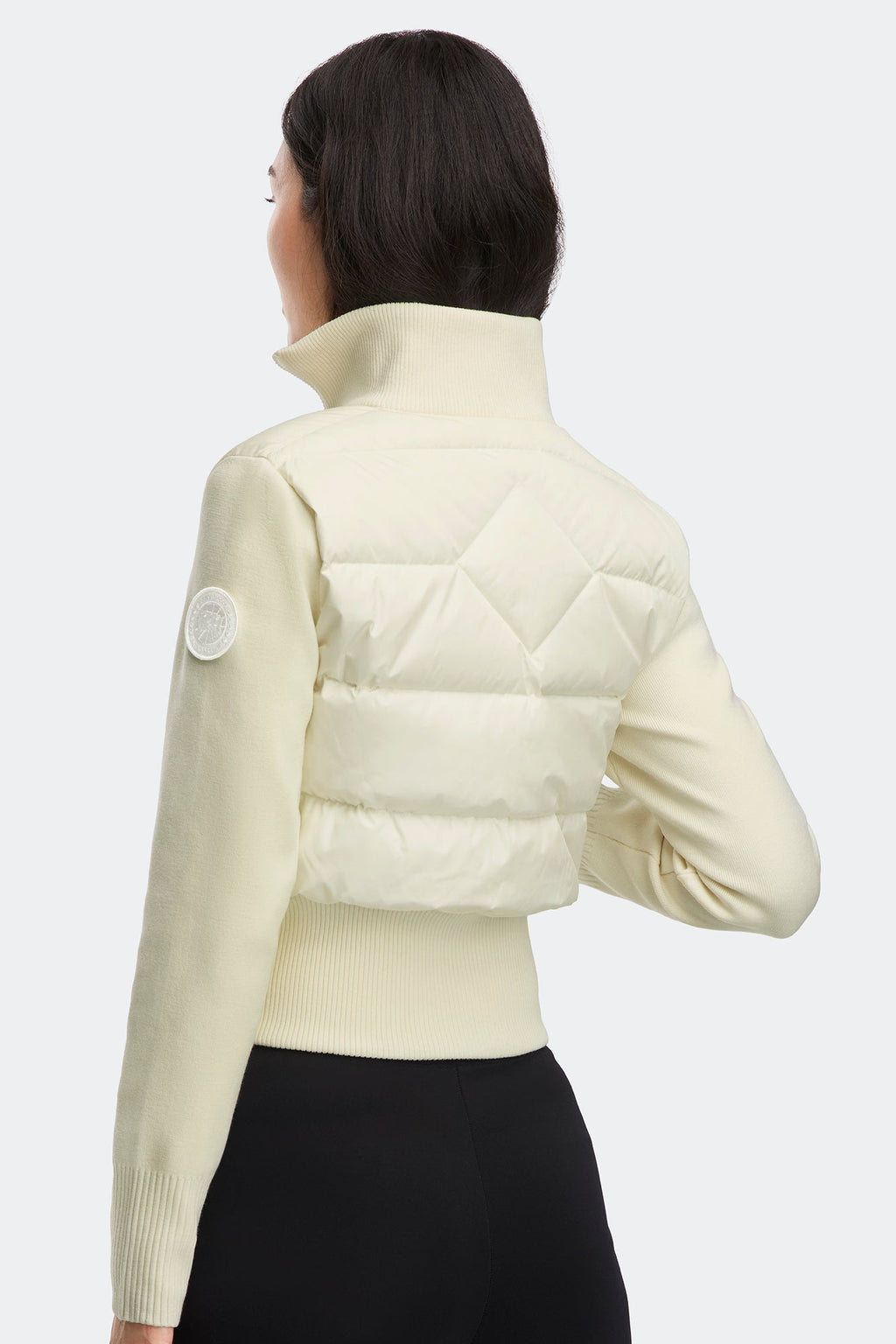 HyBridge® Wide Quilt Knit Jacket Tonal Disc